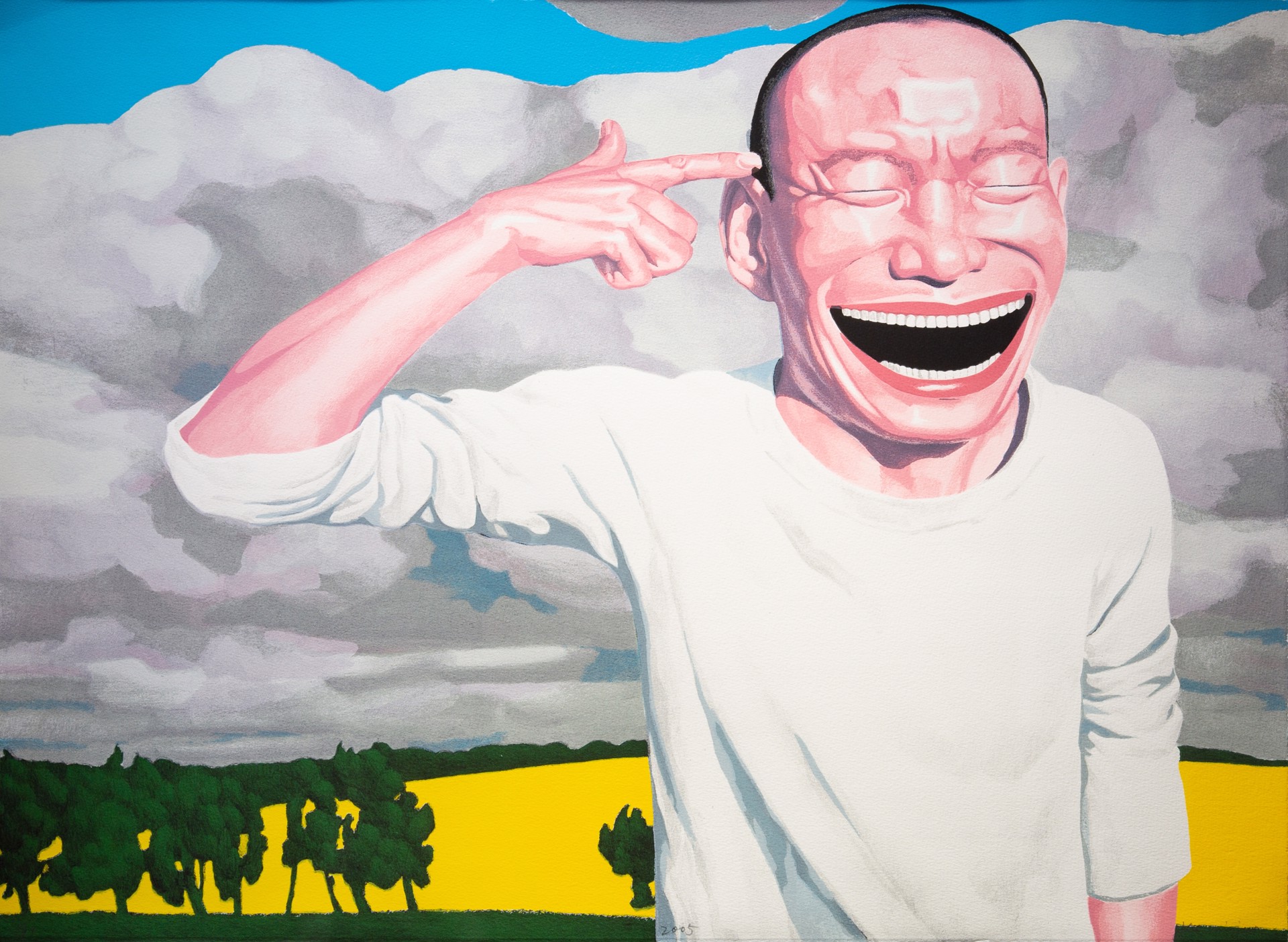 Untitled (from The Giants of Contemporary Chinese Art Portfolio) by Yue Minjun
