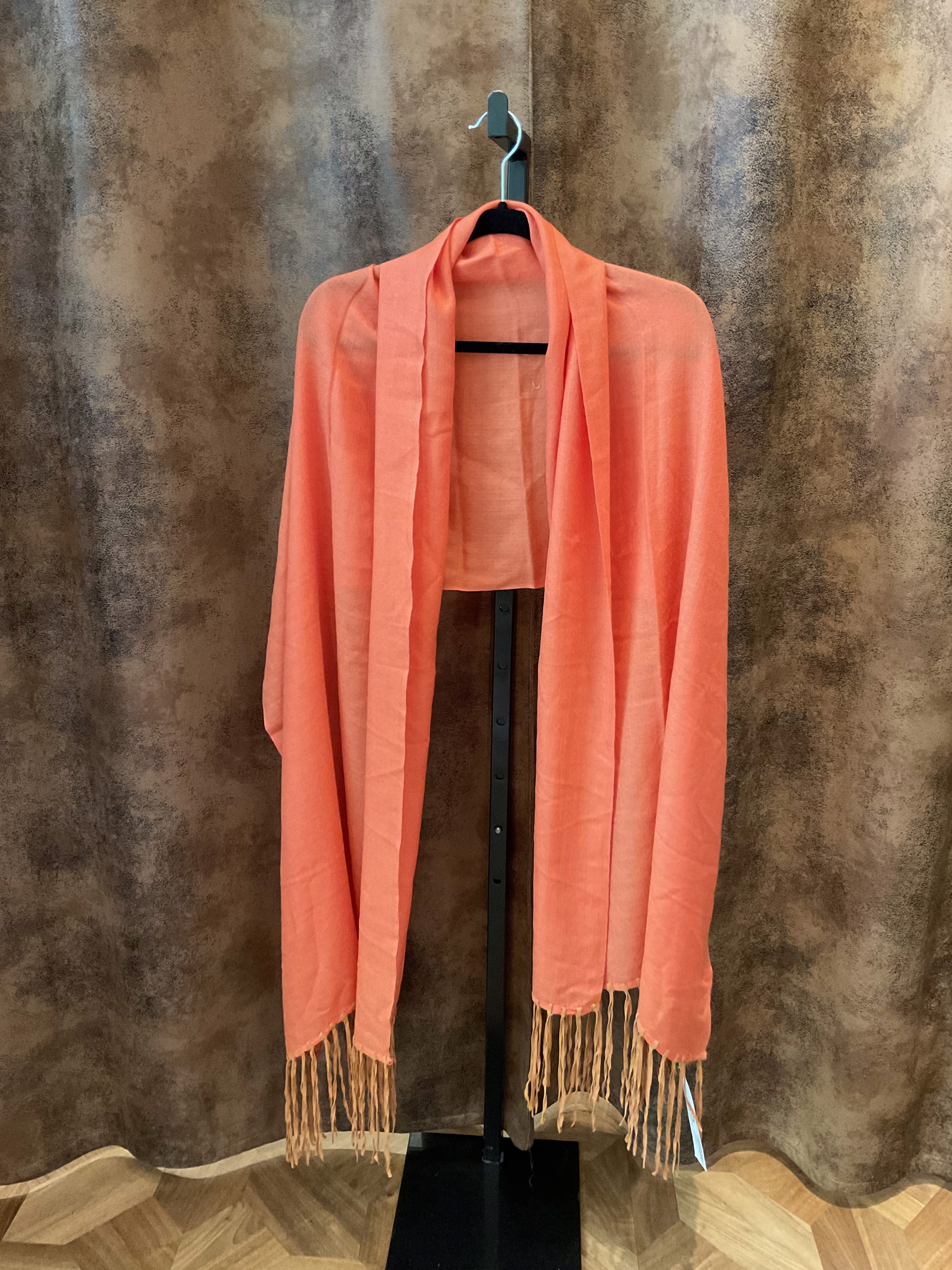 Suede Fringe Scarf by J. Catma