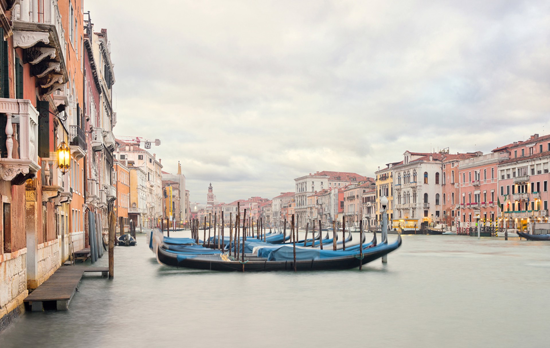 Gondola Station II, Grand Canal ,Venice, IT by David Burdeny