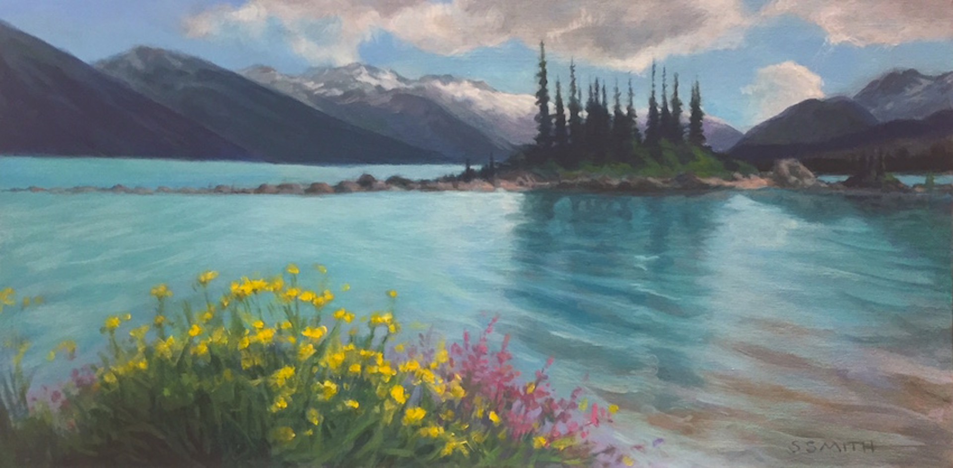 Summer Day Garibaldi Lake by Sharon Smith
