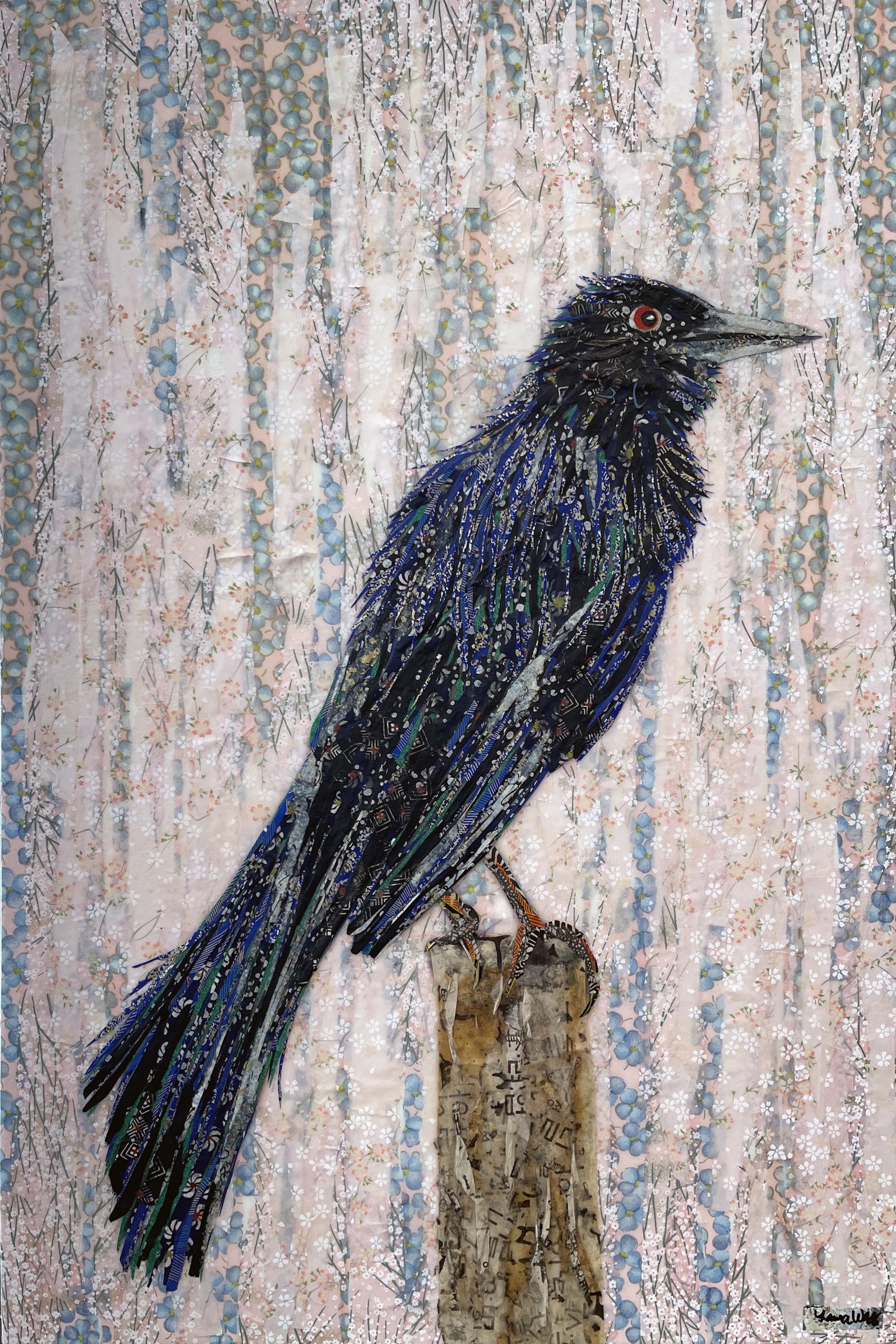 Long-tailed Grackle I - SOLD! by Laura Adams