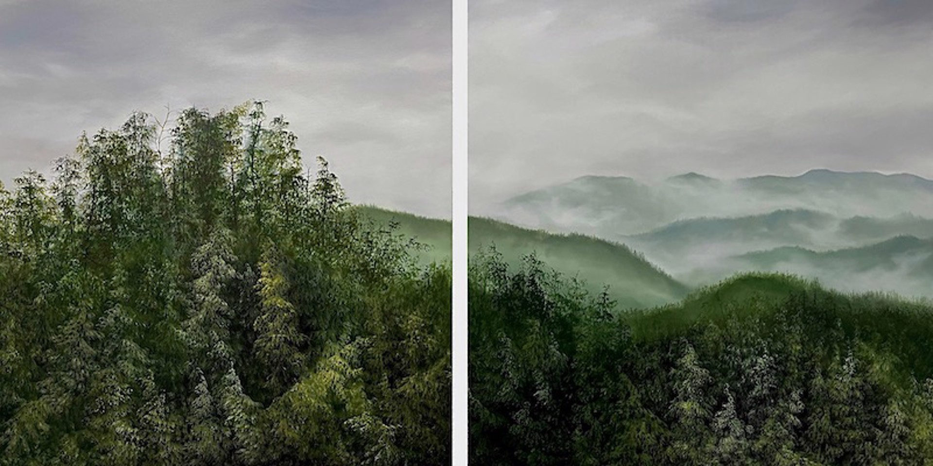 Forest for the Trees - Diptych by Corrinne Wolcoski