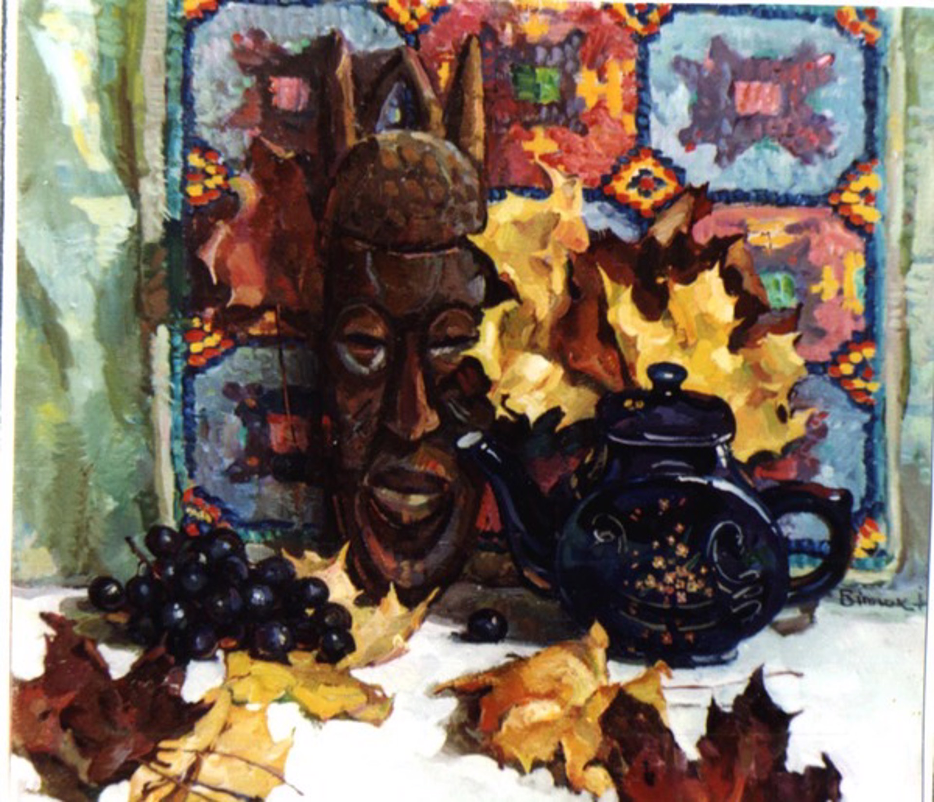 Still Life with African Mask by Ivan Vityuk