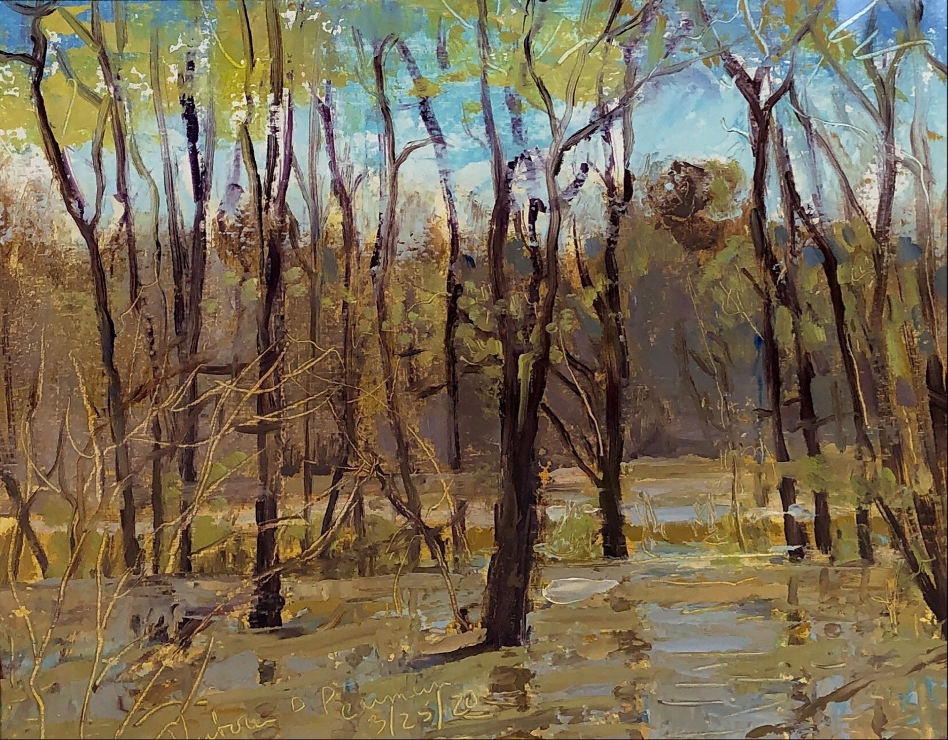 Spring Creek Rising (Unframed) by Victoria Pearmain