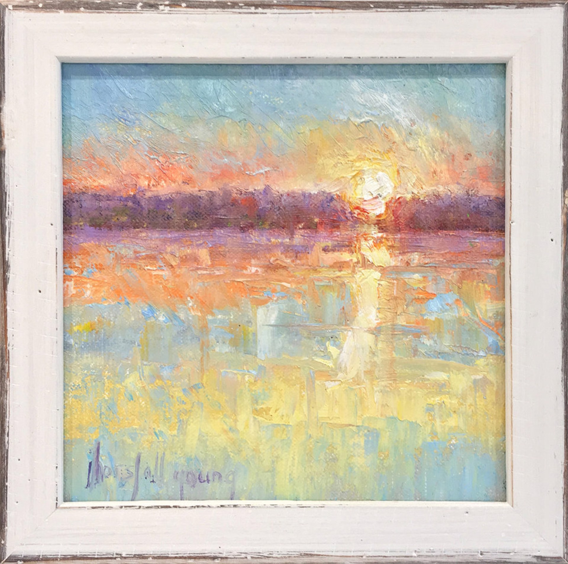 Bright Orange Sunset (L533) by Joan Horsfall Young