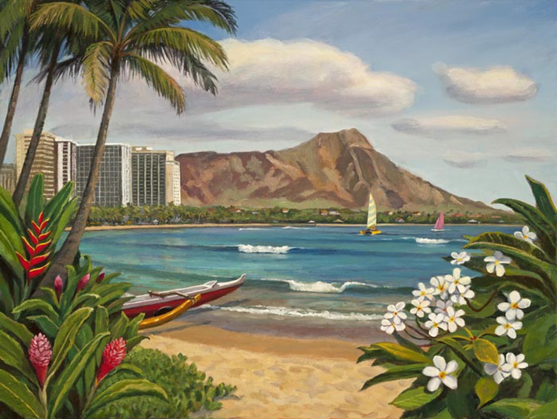 Waikīkī Beach Memories by Lynne Boyer