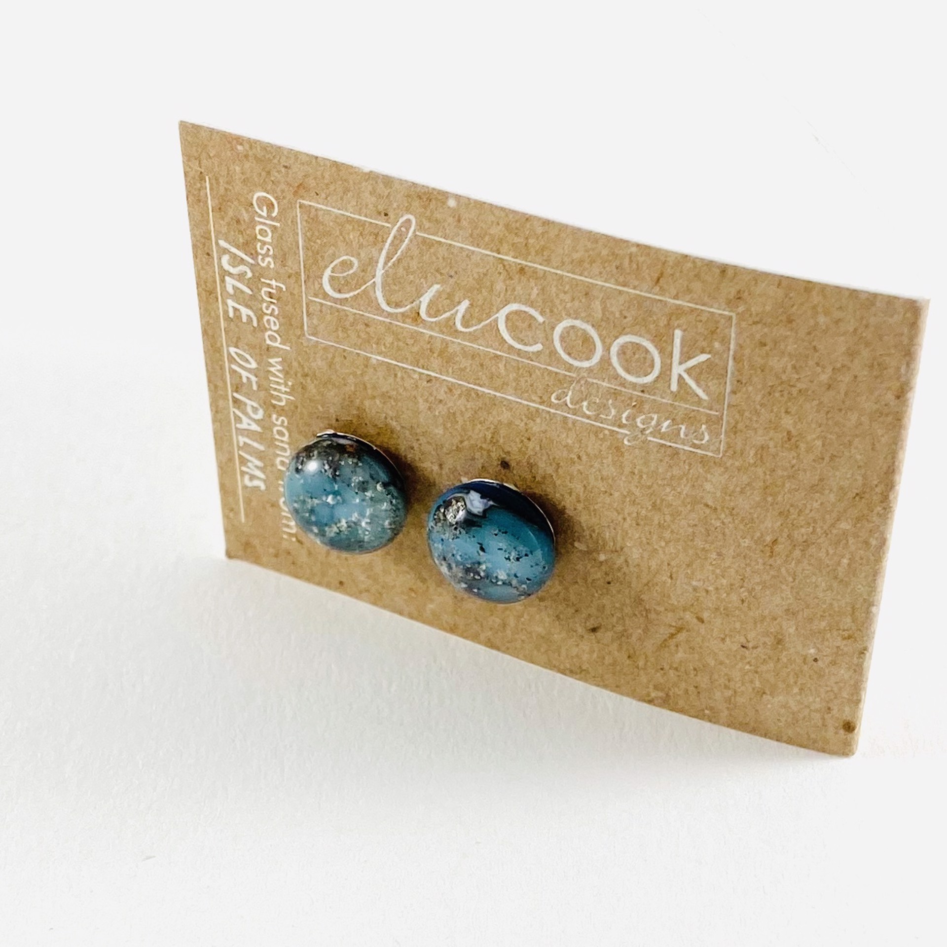 Button Earrings, 8t by Emily Cook