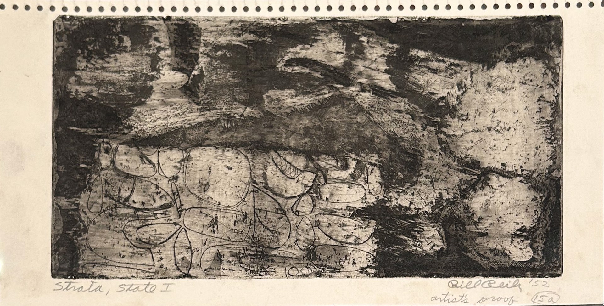 15a. Strata, State I (Artist's proof) by Bill Reily - Prints