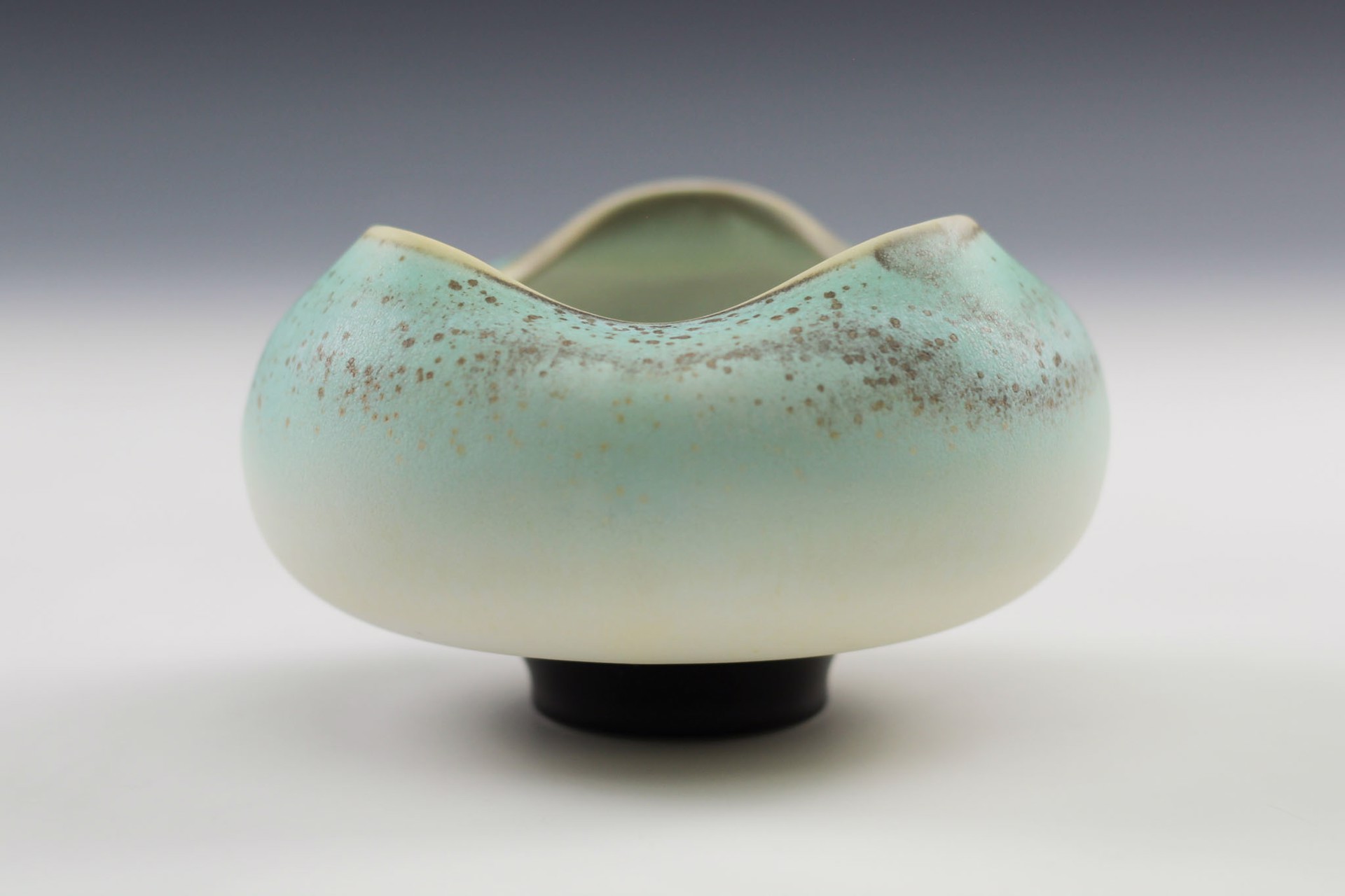 Turquoise Tea Bowl by Charlie Olson