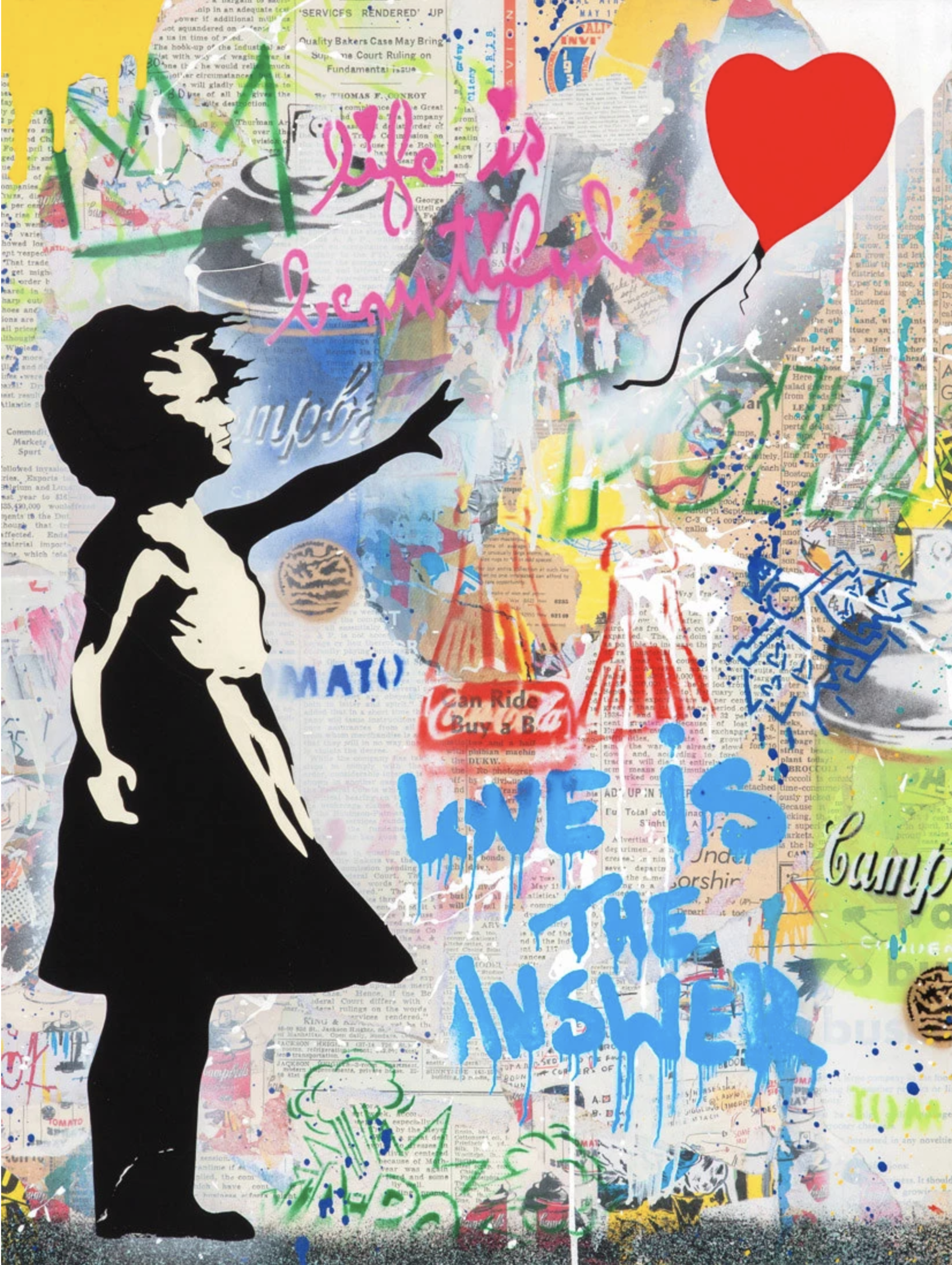 Balloon Girl by Mr. Brainwash