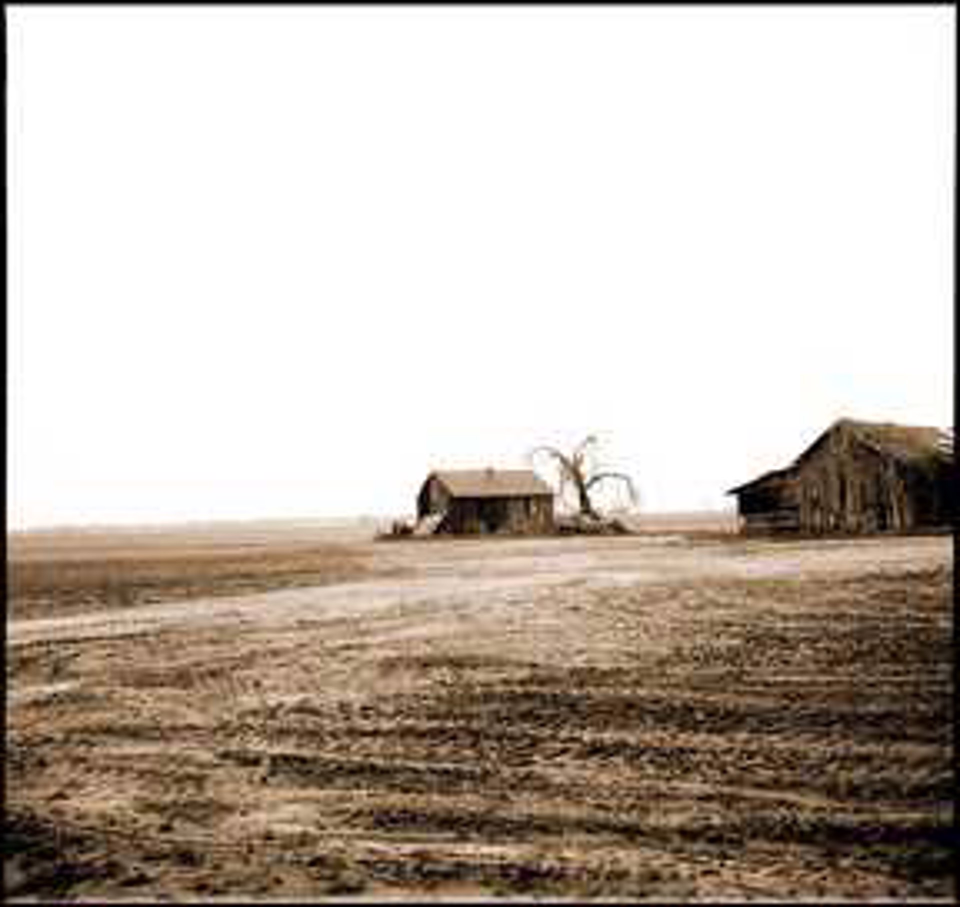Barns, Mississippi Delta by George Yerger