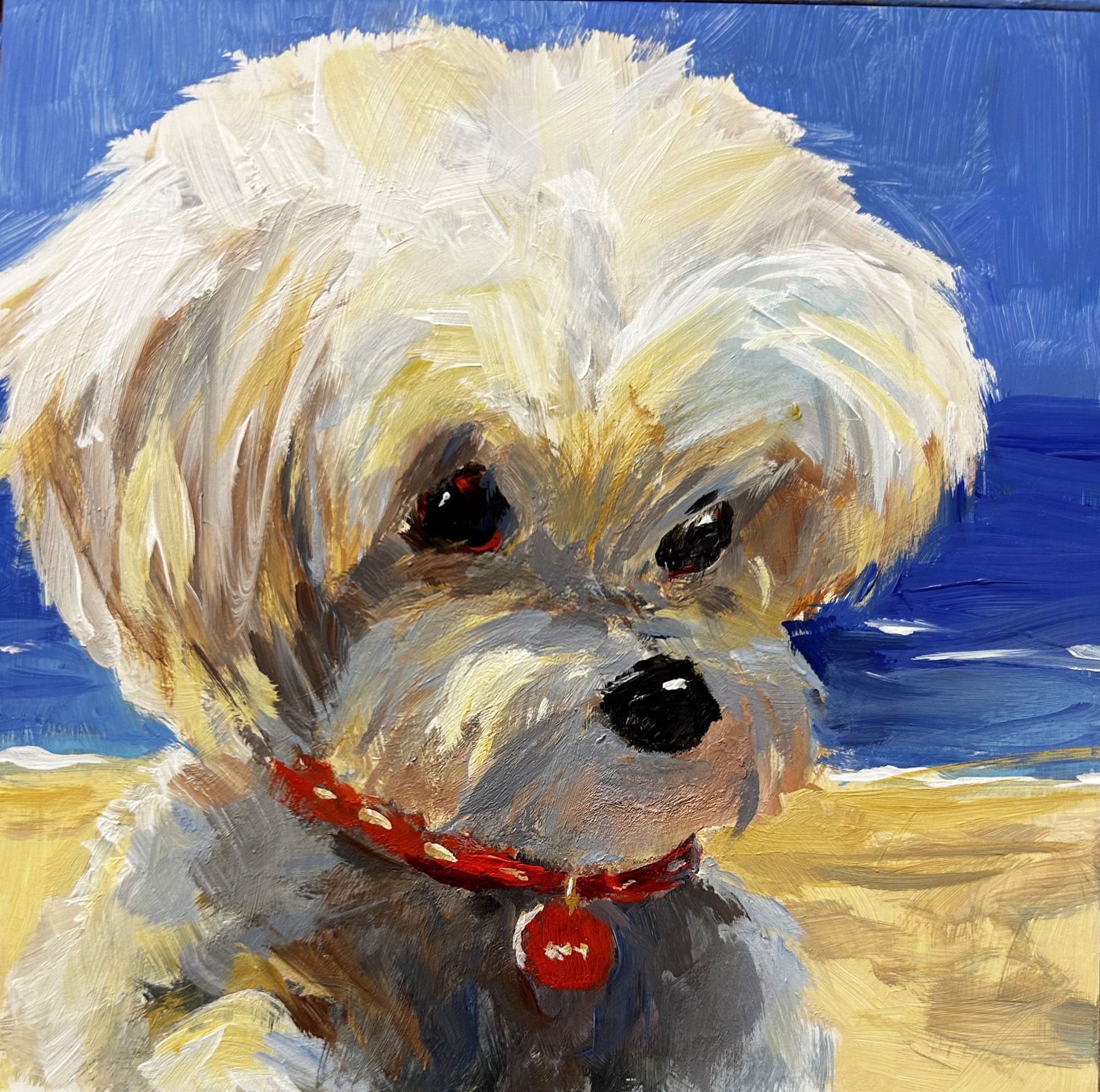 Beach Puppy by Cornelia Emery