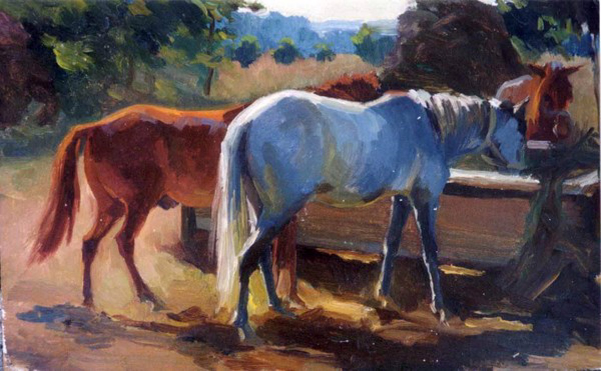 Horses (Study) by Vladimir Masik