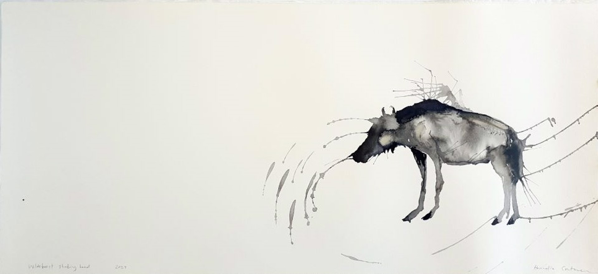 Eco Queer Creature Series : Wildebeest Shaking Head by Hannelie Coetzee