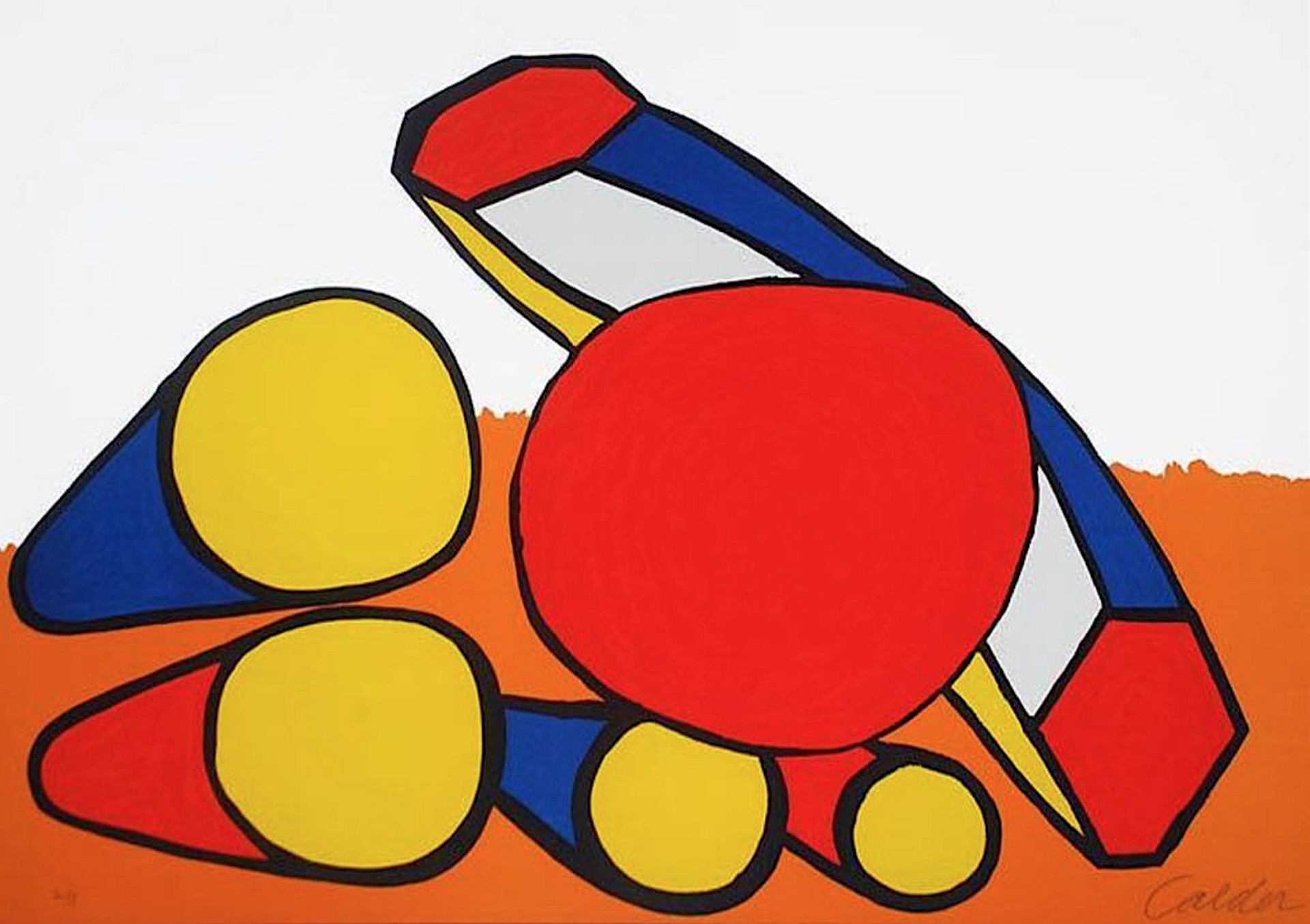 Composition with Circles and Tubes by Alexander Calder