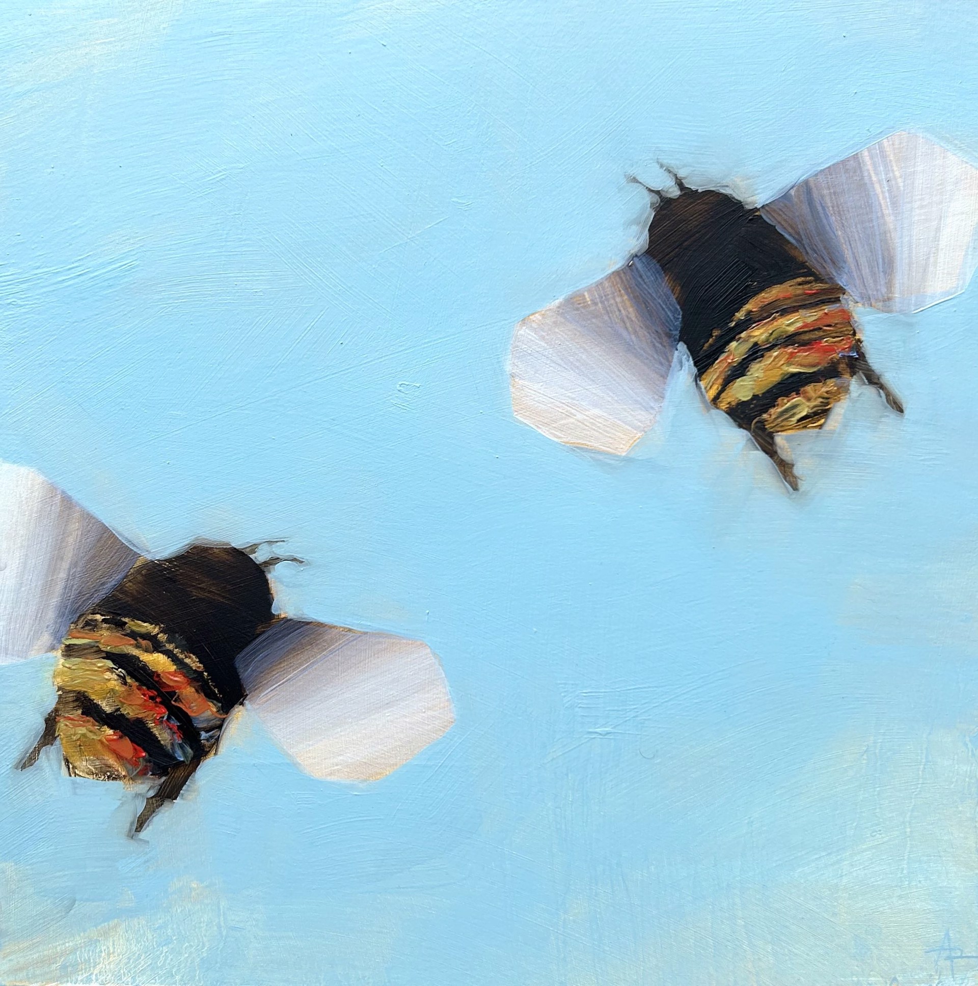 SOLD - Bees 2-51 by Angie Renfro