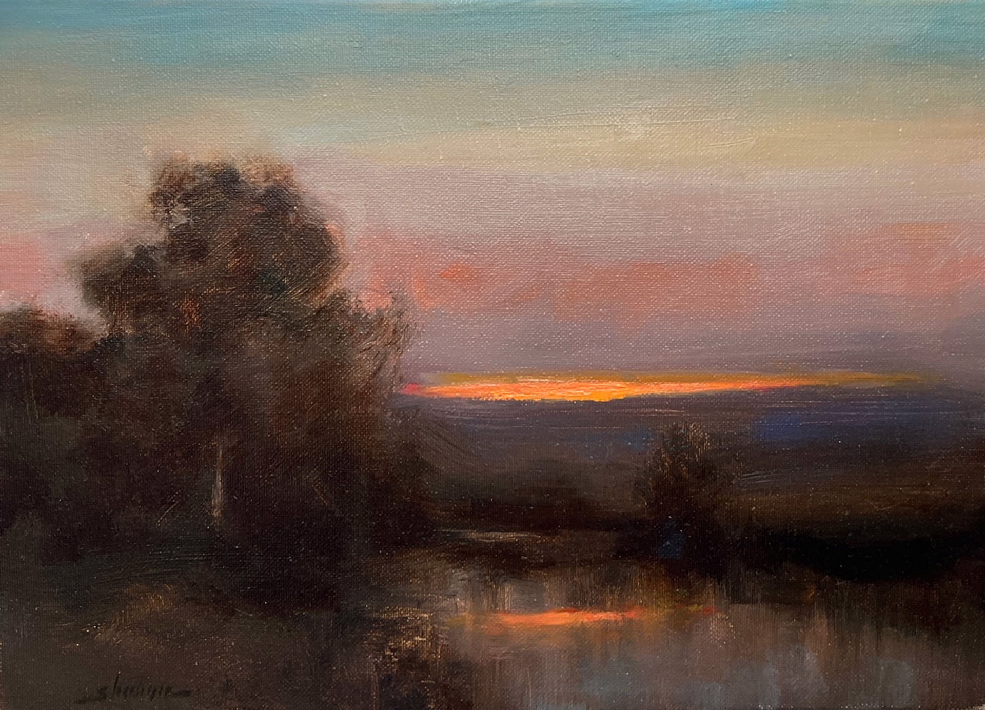 Last Gleam of Evening by Dennis Sheehan