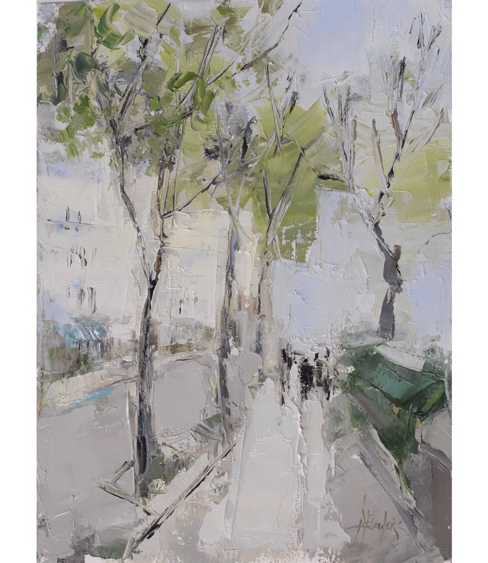 Passing by Bouquinistes, Paris by Barbara Flowers