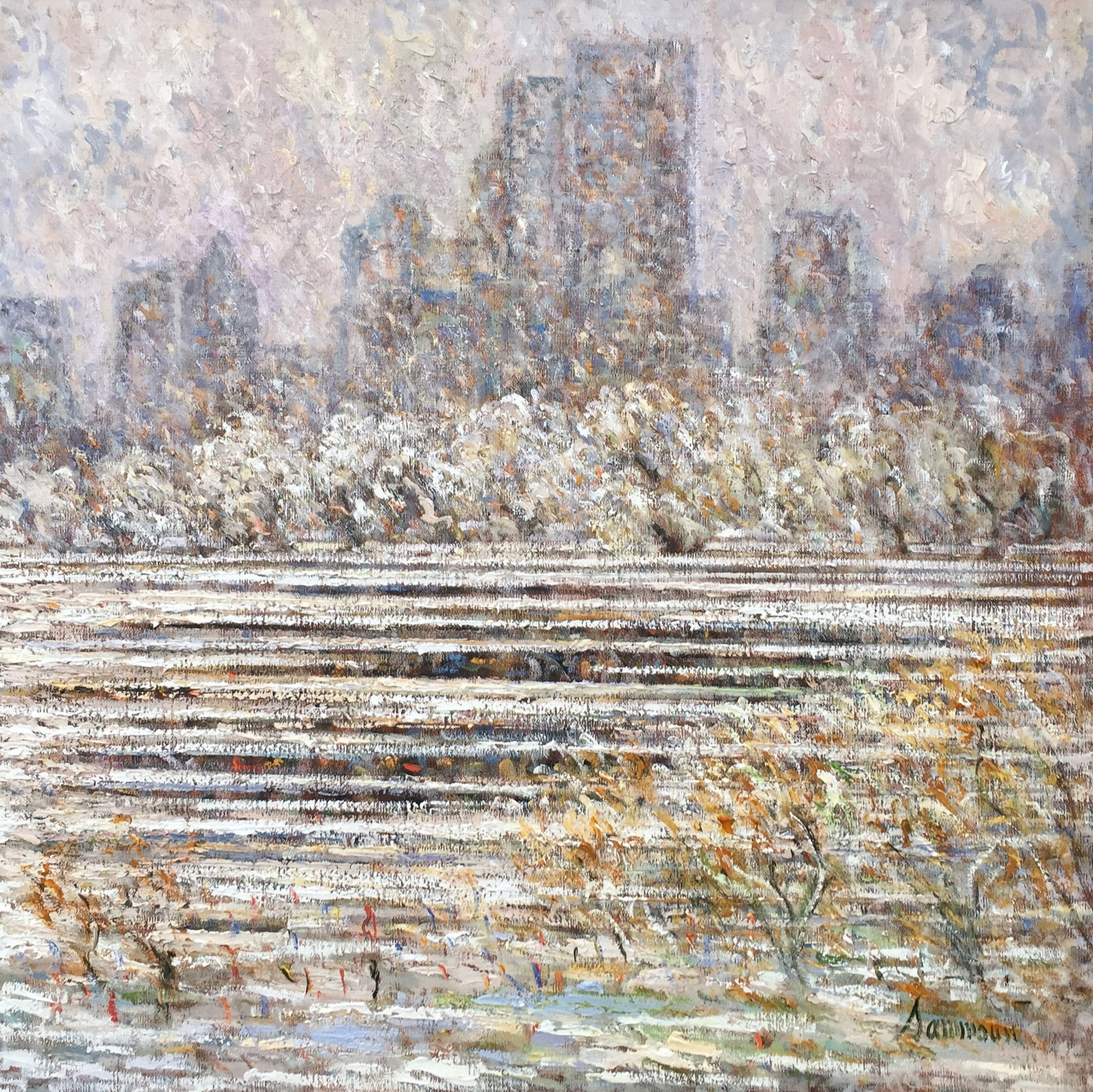 New York, West side view from Central Park by Samir Sammoun