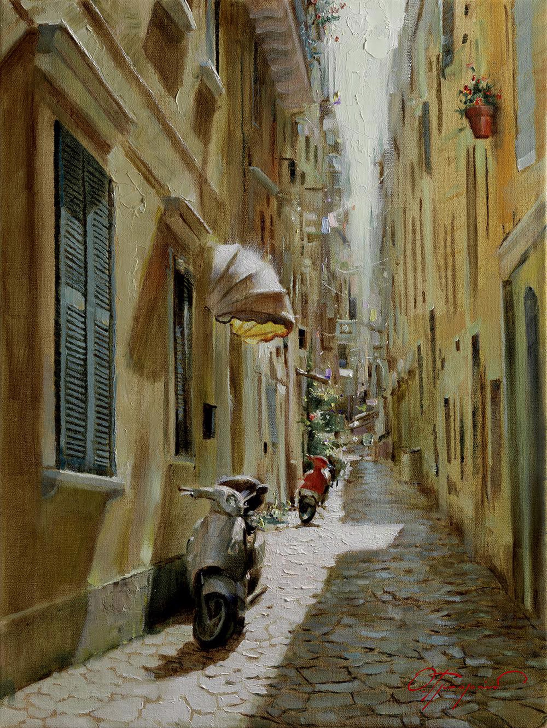 Sunny Lane, Italy by Oleg Trofimov