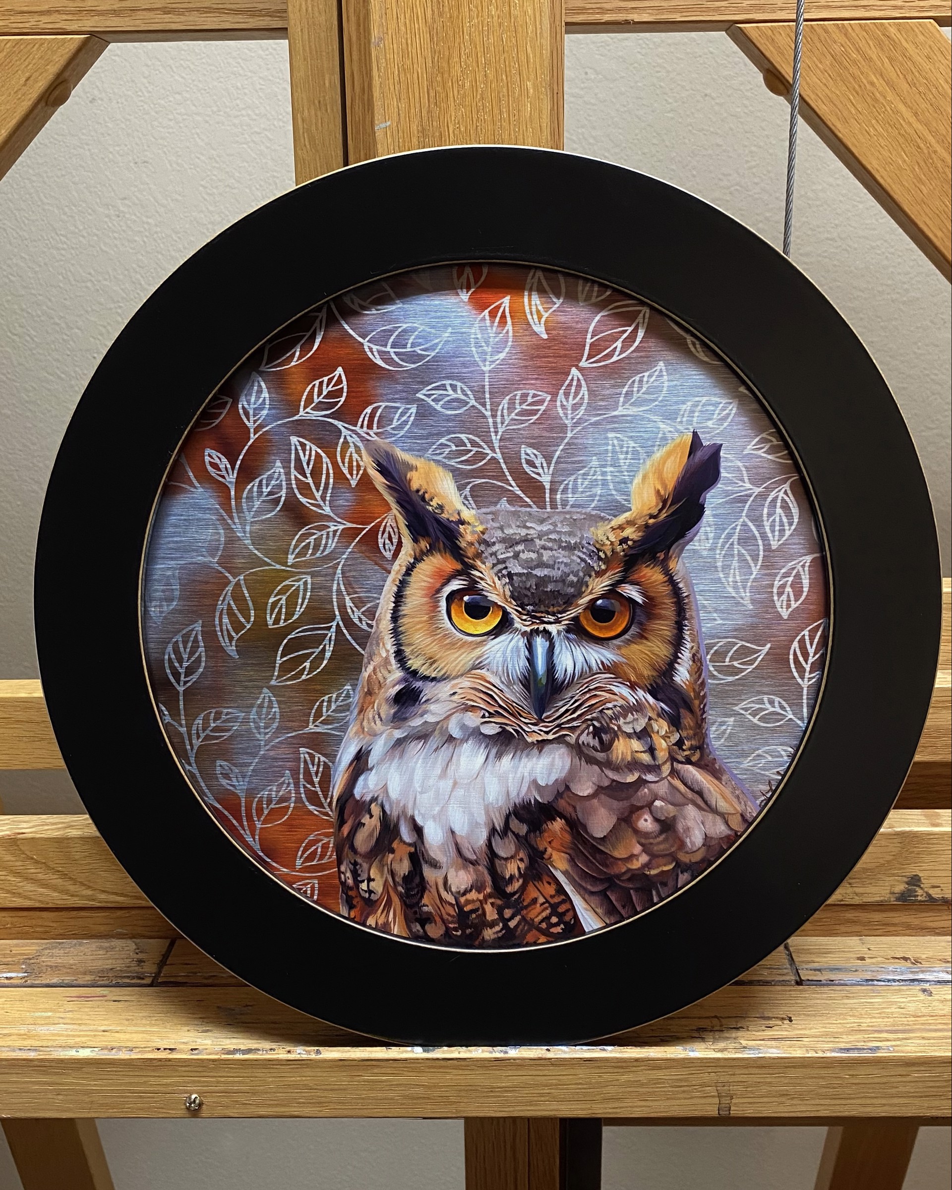 Reflection: Great Horned Owl by Allison Leigh Smith