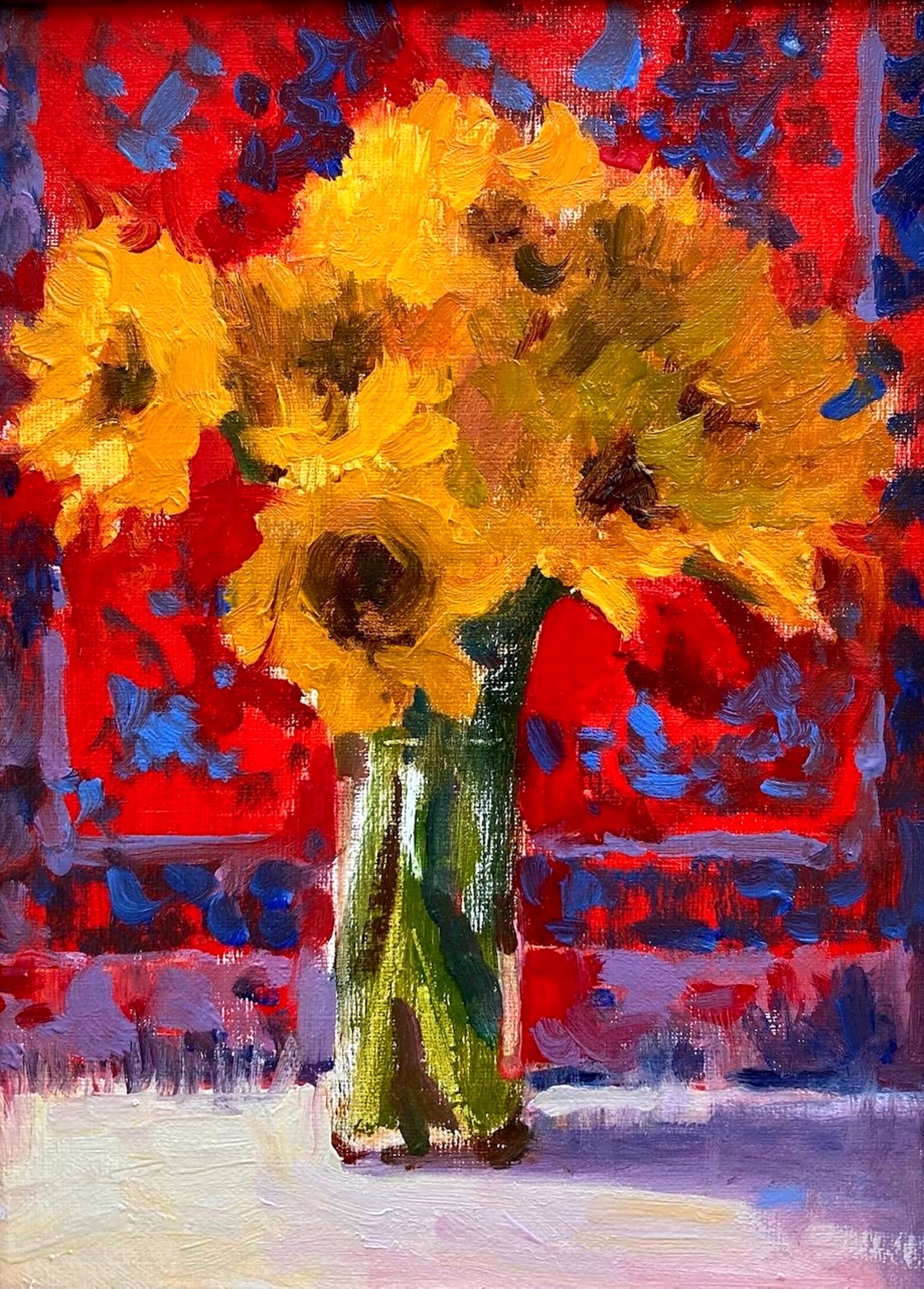 Sunflower Color Study by Amy R. Peterson
