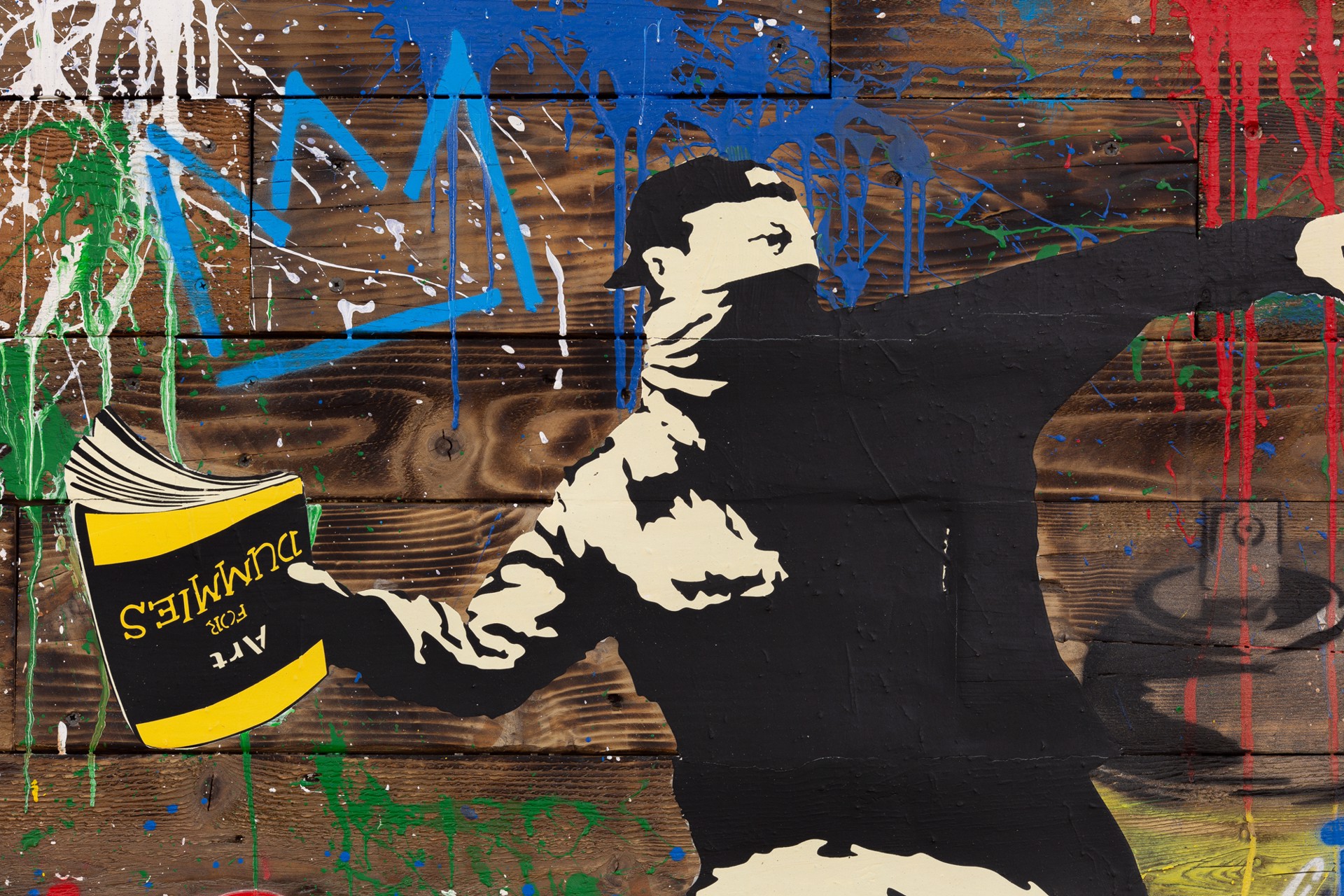 Banksy Thrower by Mr. Brainwash