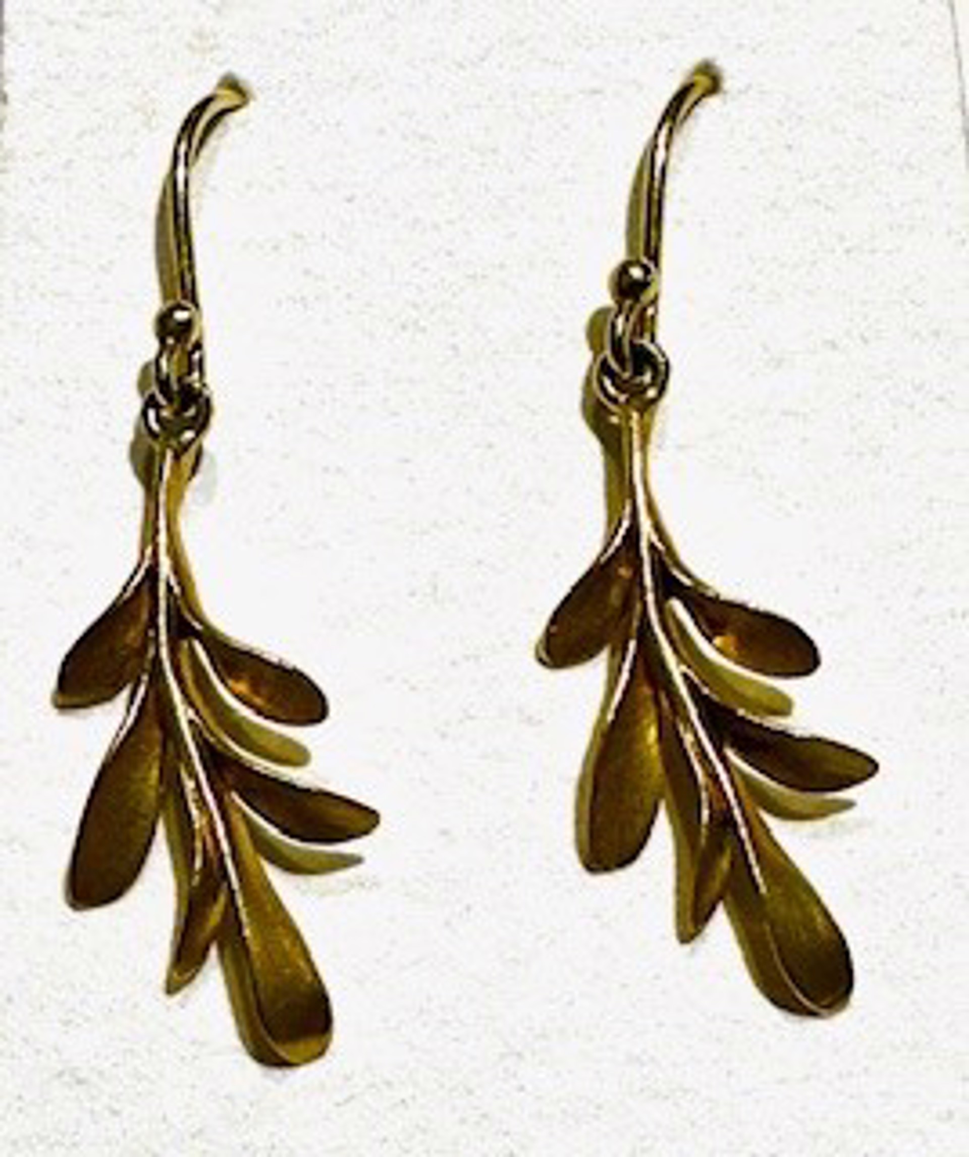 Gold Leaves Drop Earrings