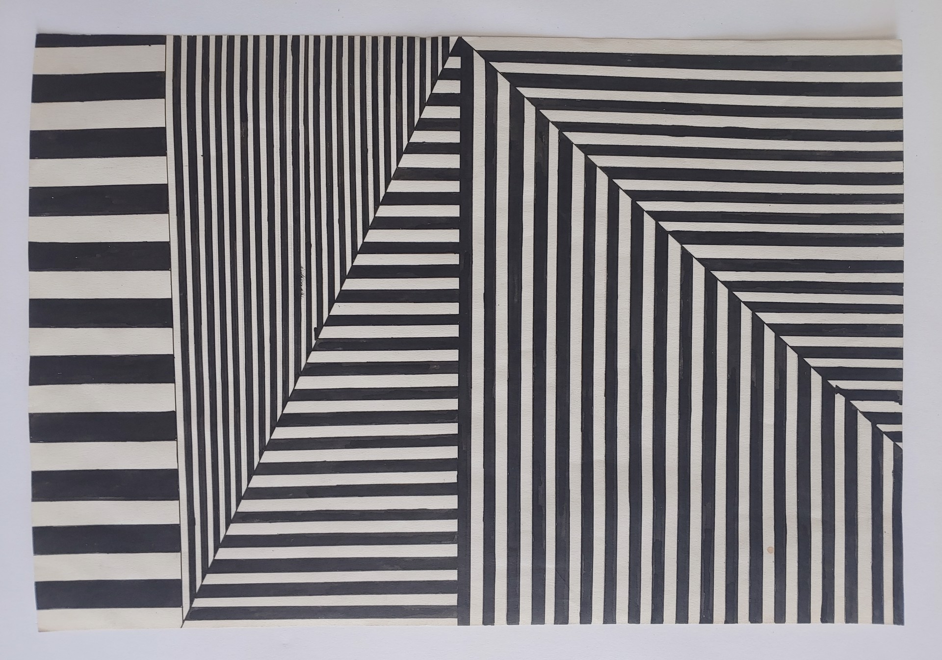 Stripes - Drawing by David Amdur
