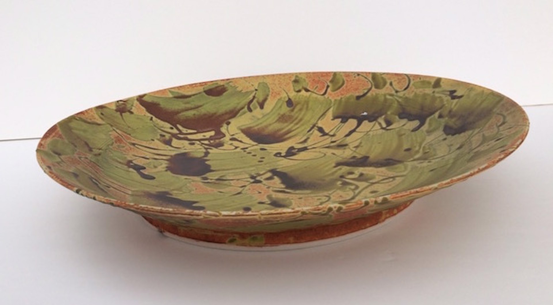 Large Plate Ochre by Kayo O'Young