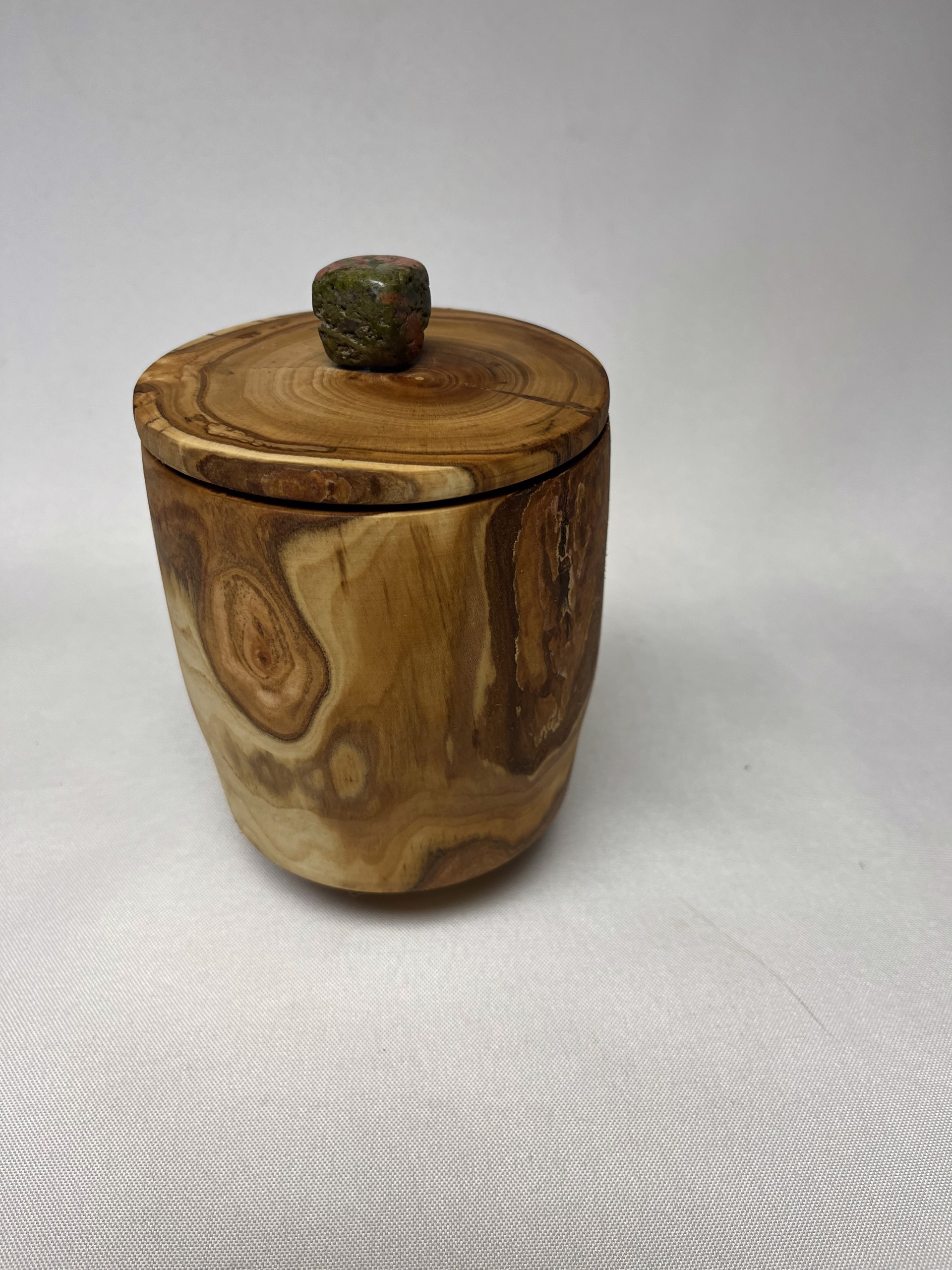Turned Wood Jar W/Lid 23-51 by Rick Squires