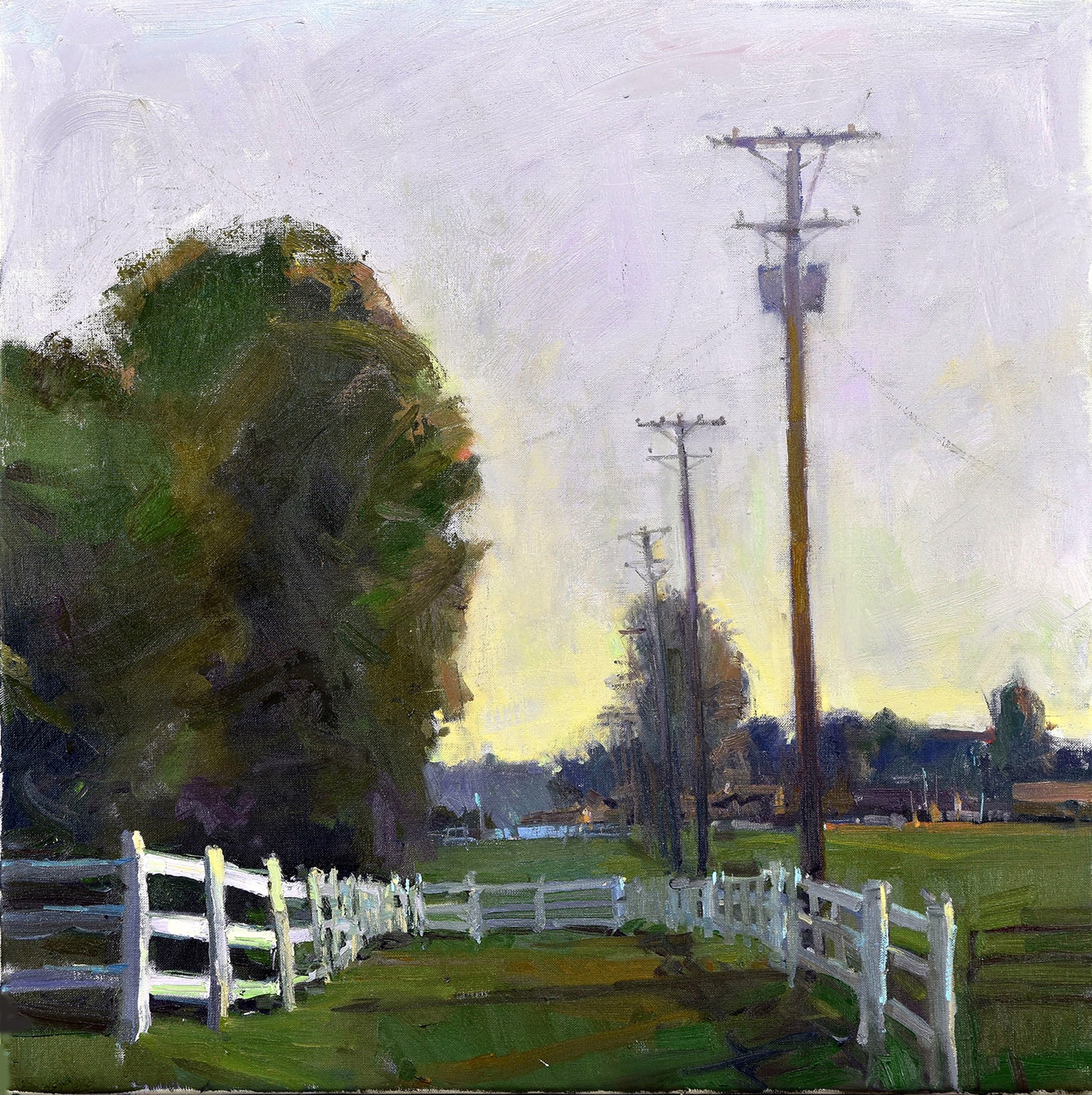 Dawn Whitelaw "Fence Defense" by Oil Painters of America