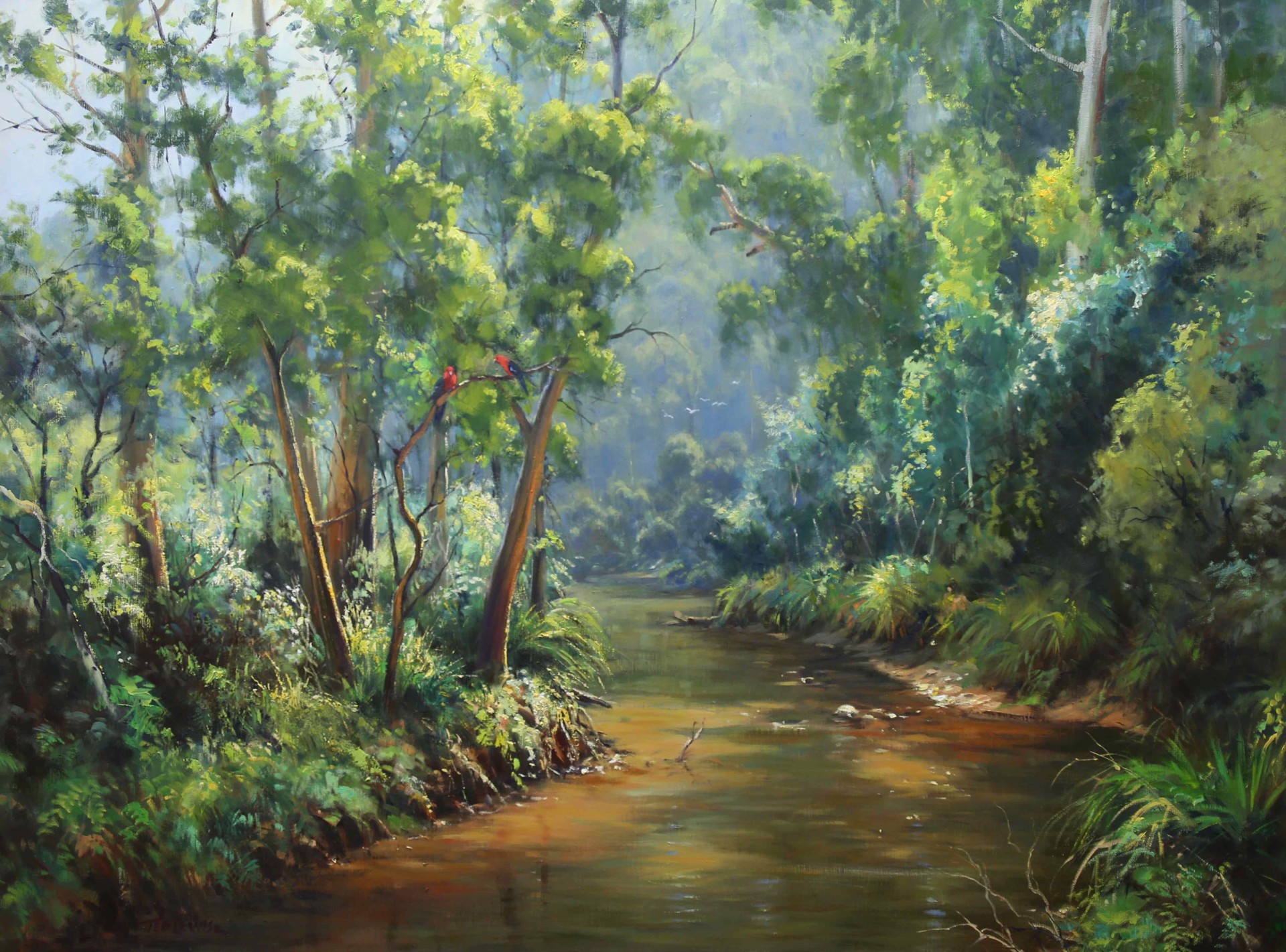 Morning Glow, Batemans Bay by Ted Lewis