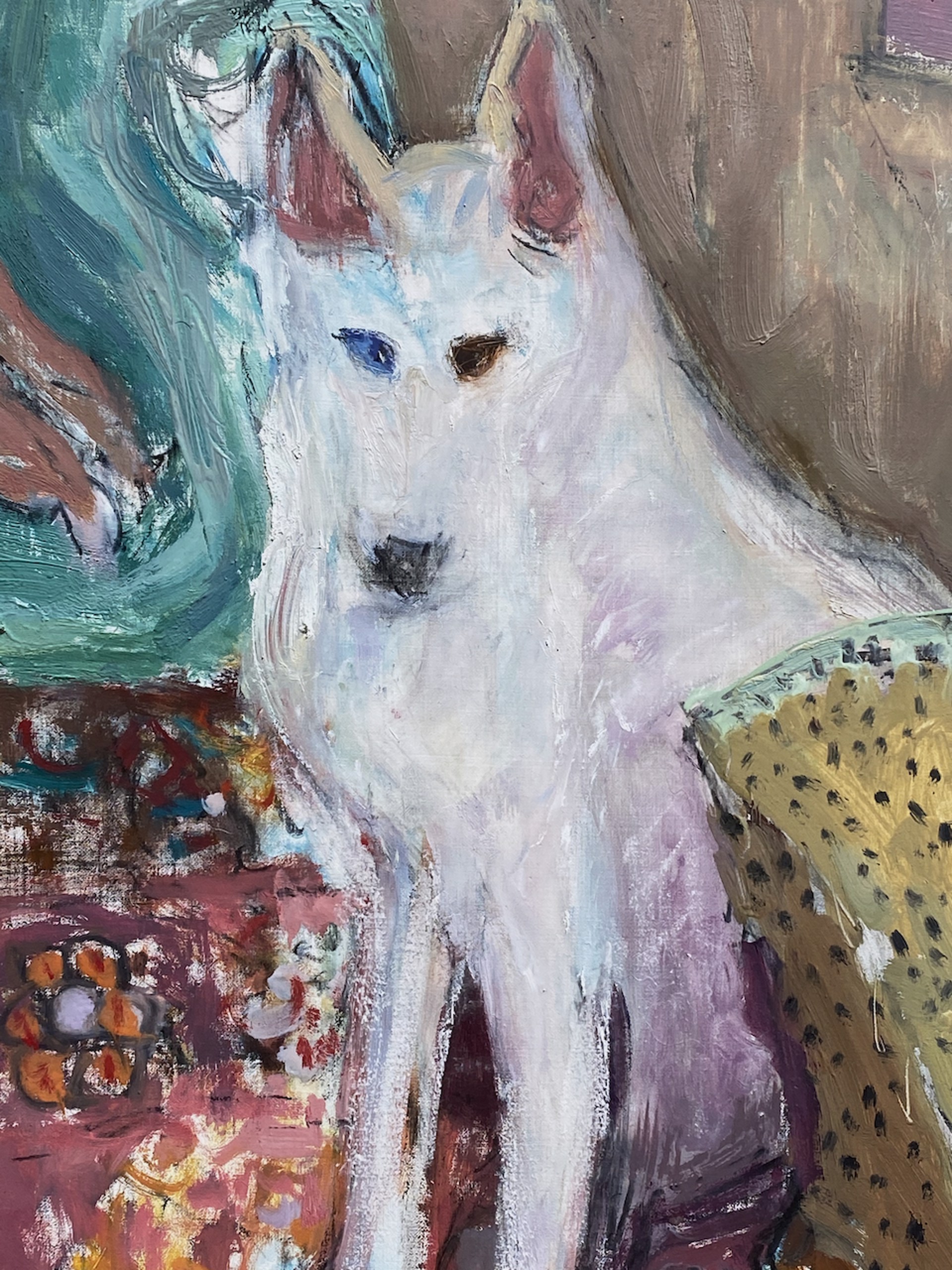 Study 2 for 'The White Dog' by Tracy Burtz