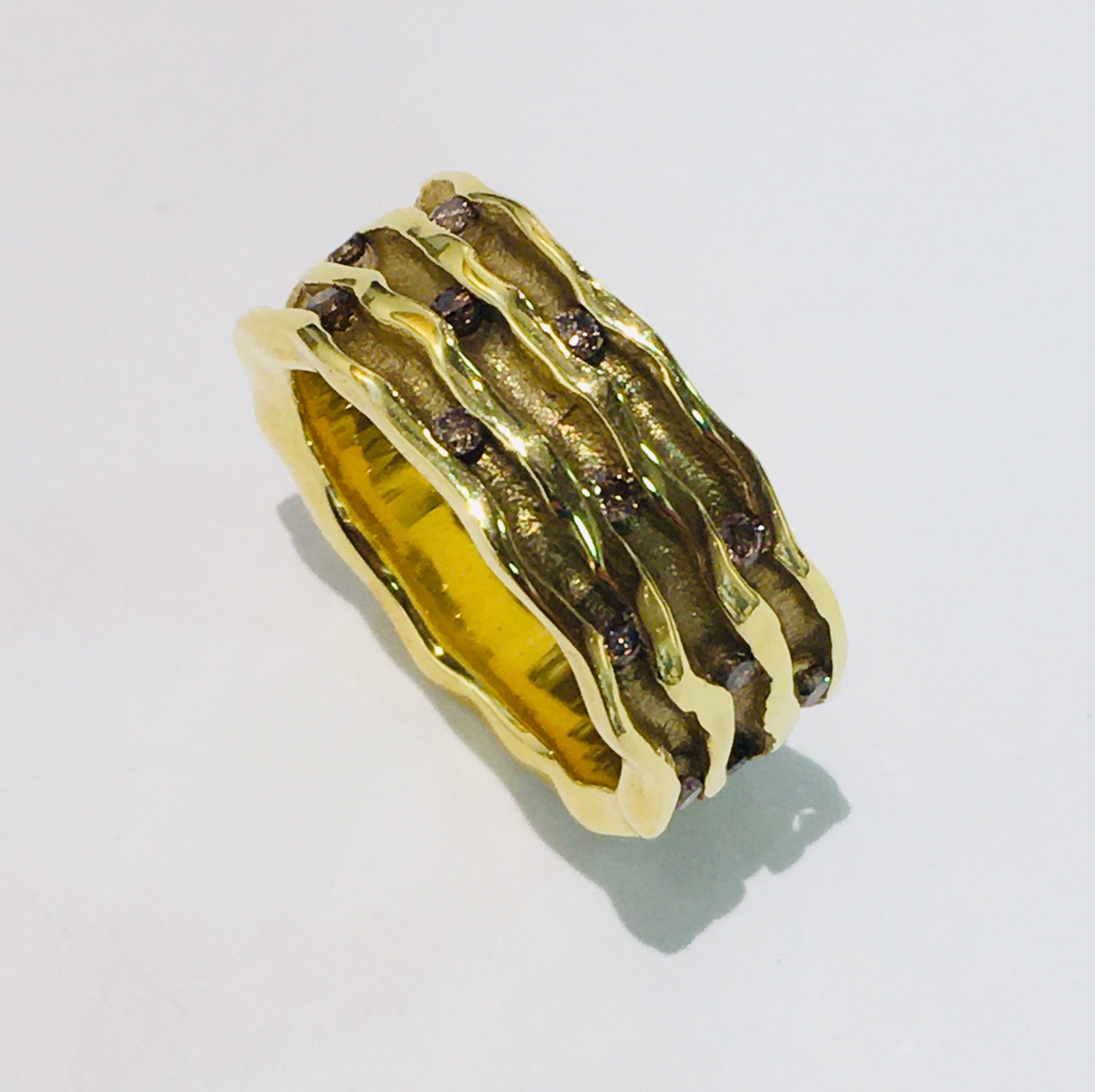 Oyster Band with Diamonds by SARAH GRAHAM