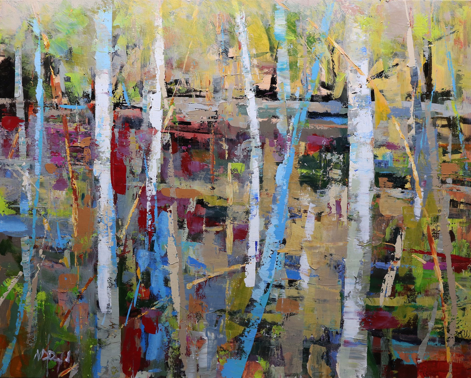 "Through the Trees" original oil painting by Noah Desmond