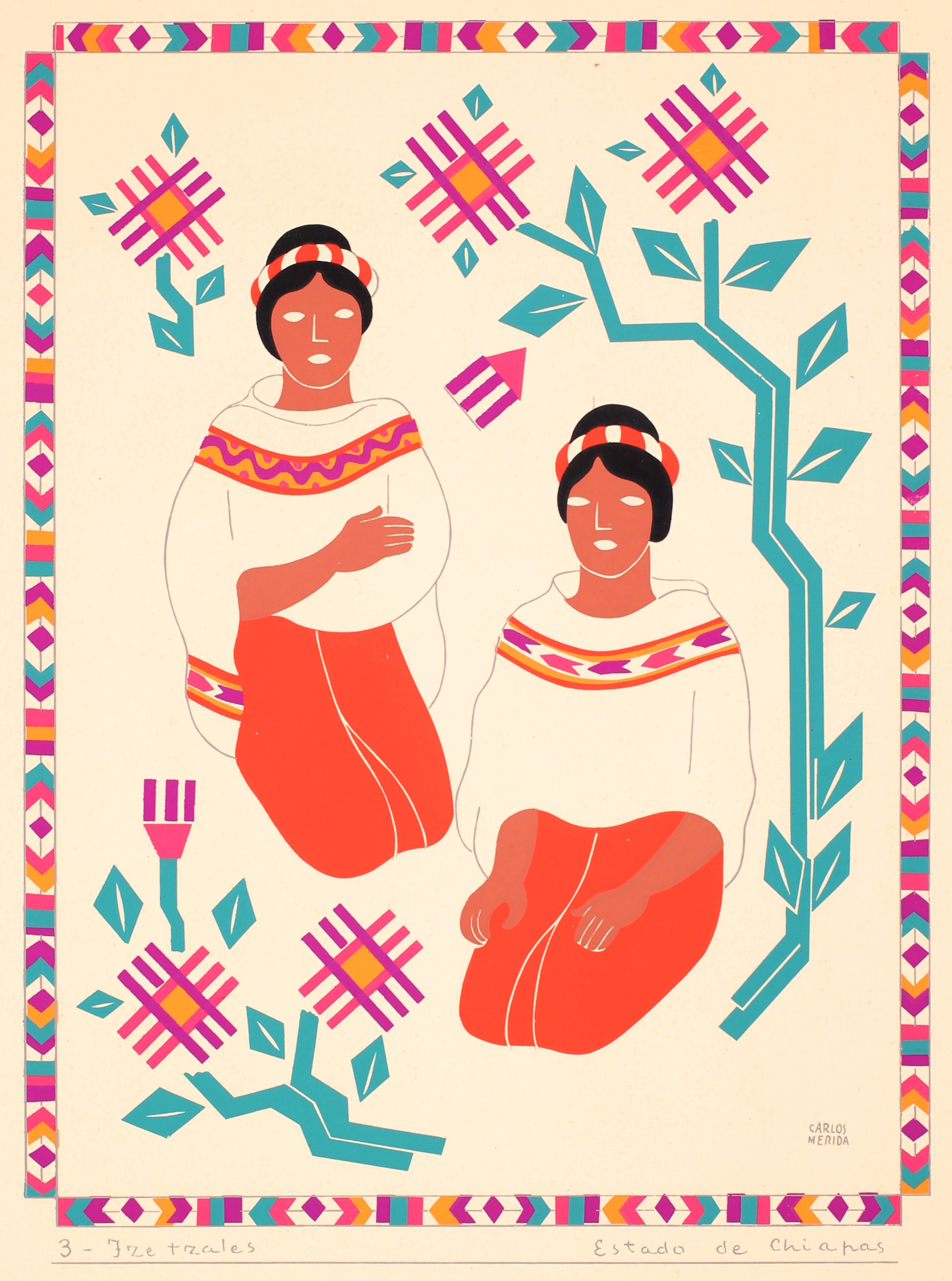 Tzeltales, Estado de Chiapas by Carlos Mérida