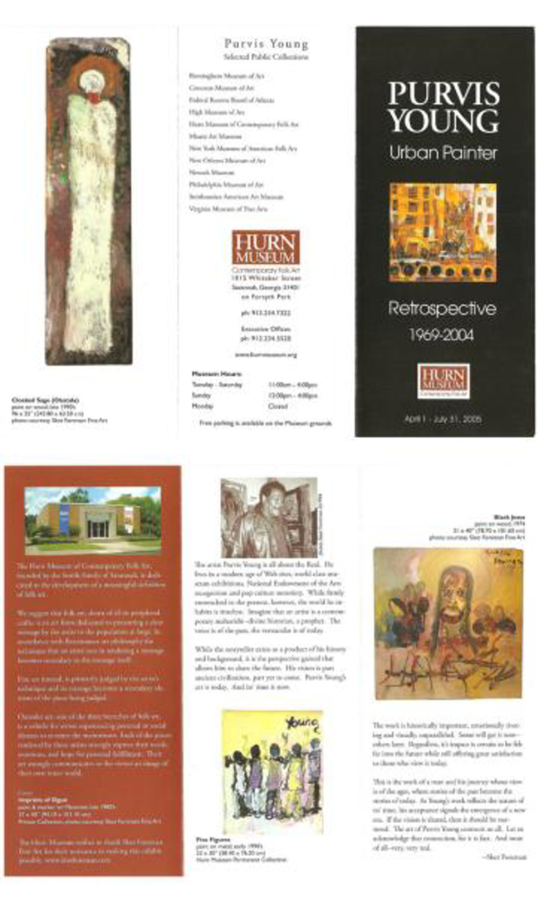 Hurn Museum Retrospective Brochure by Purvis Young