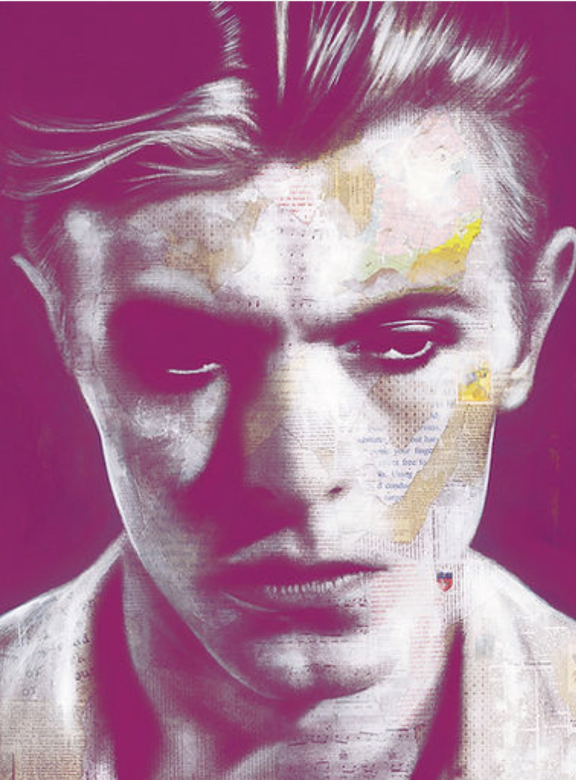 Bowie-Edition of 15 -Similar Painted Originals can be Commissioned by Andre Monet