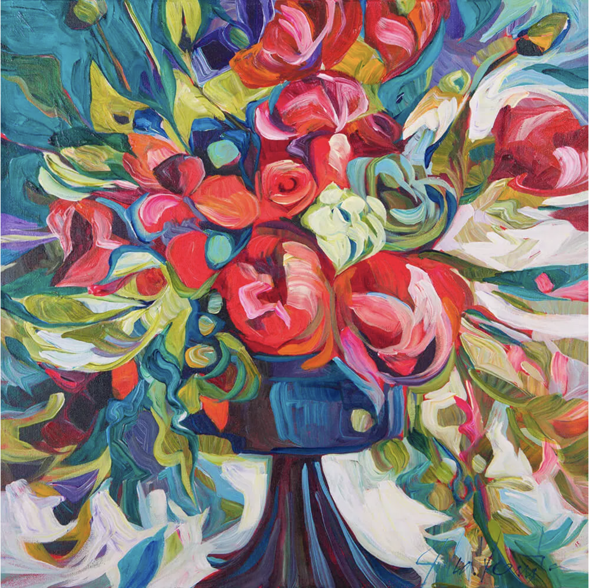Blue Vase by Julia Veenstra