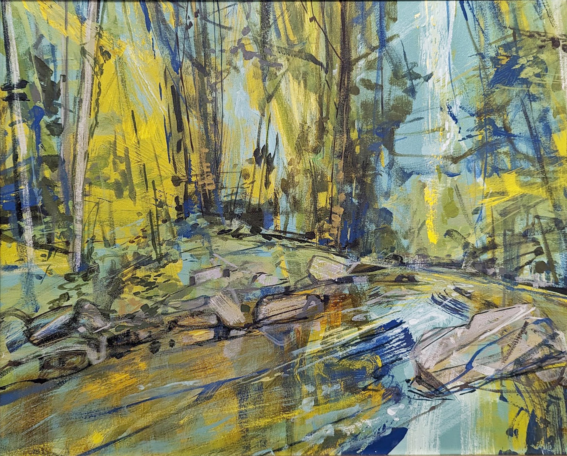 Ochre Flow on Mills River by Jeremy Russell