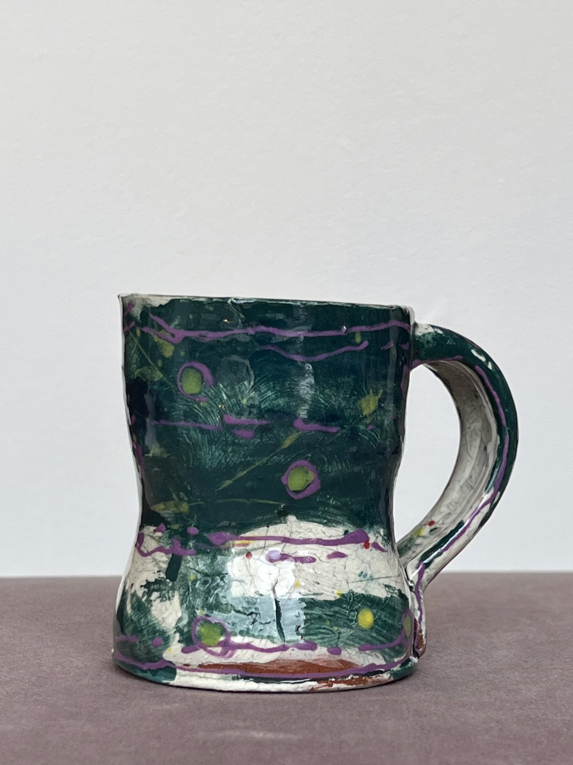 Teal & Purple Mug No. 2 by Susan McGilvrey