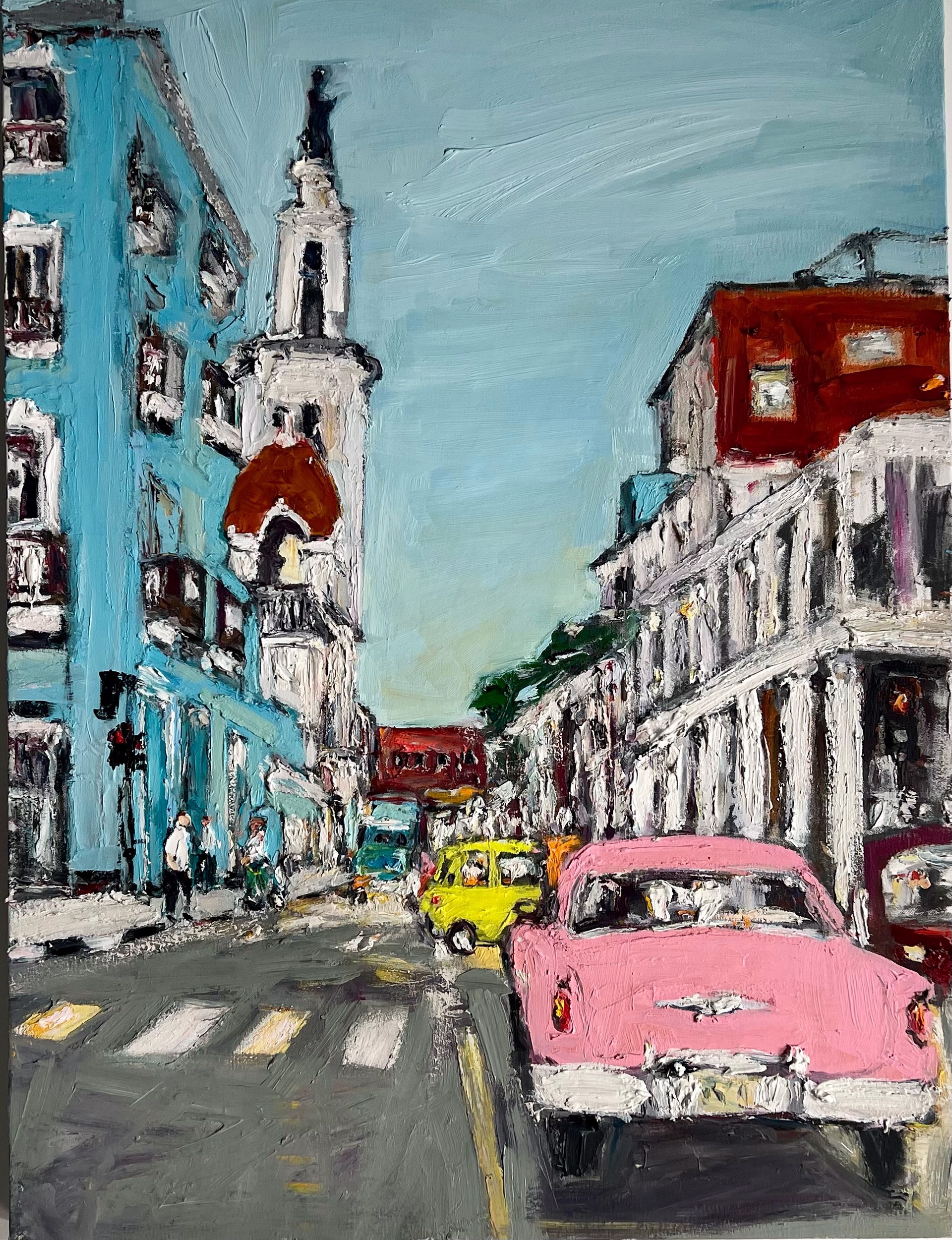 The Pink Sedan by Ana Guzman