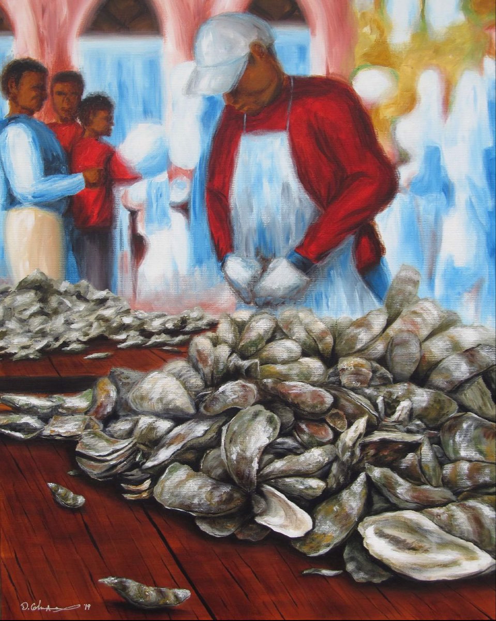 Oyster Shuckin' by Dana Coleman