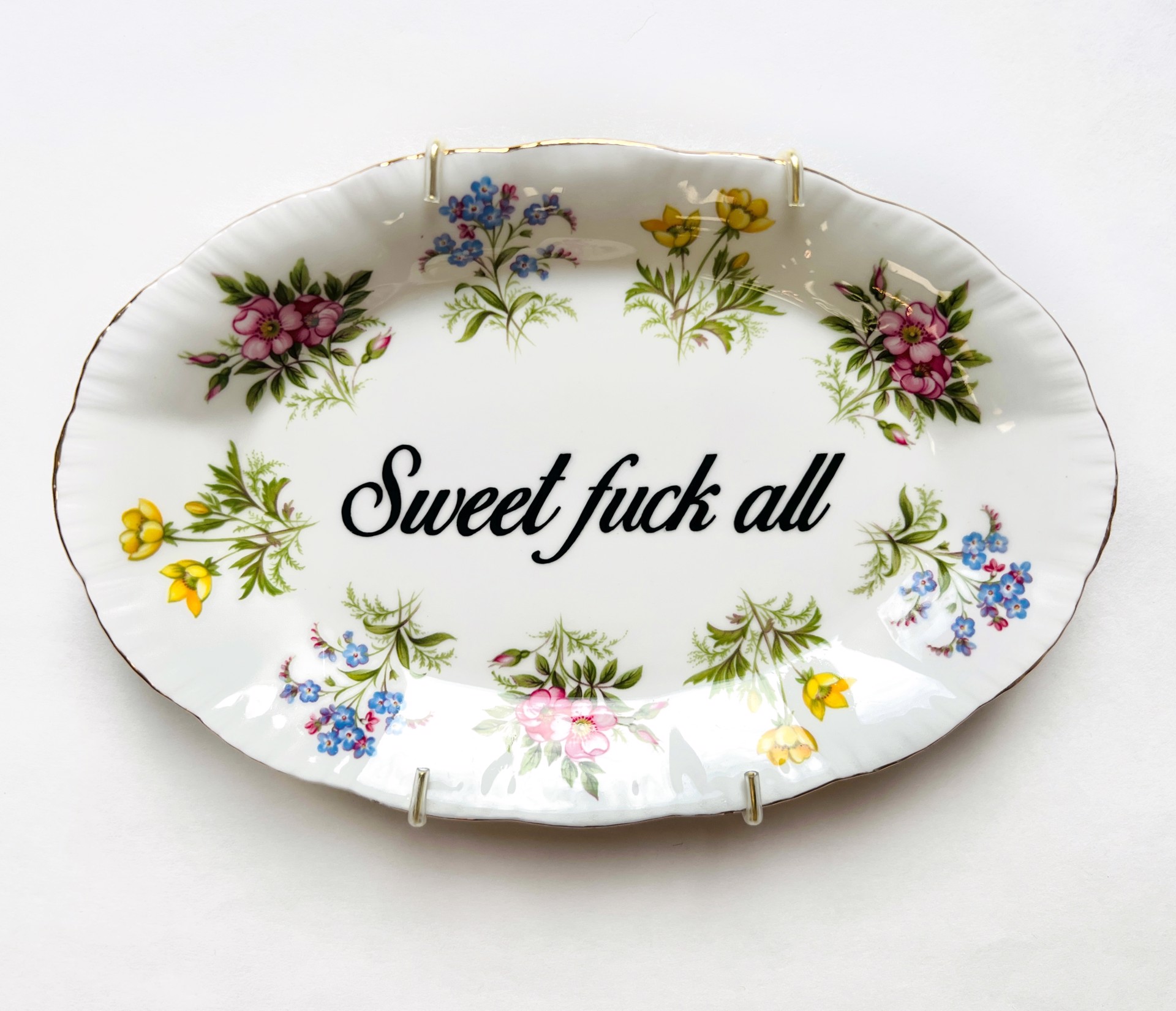 Sweet fuck all (dessert plate) by Marie-Claude Marquis