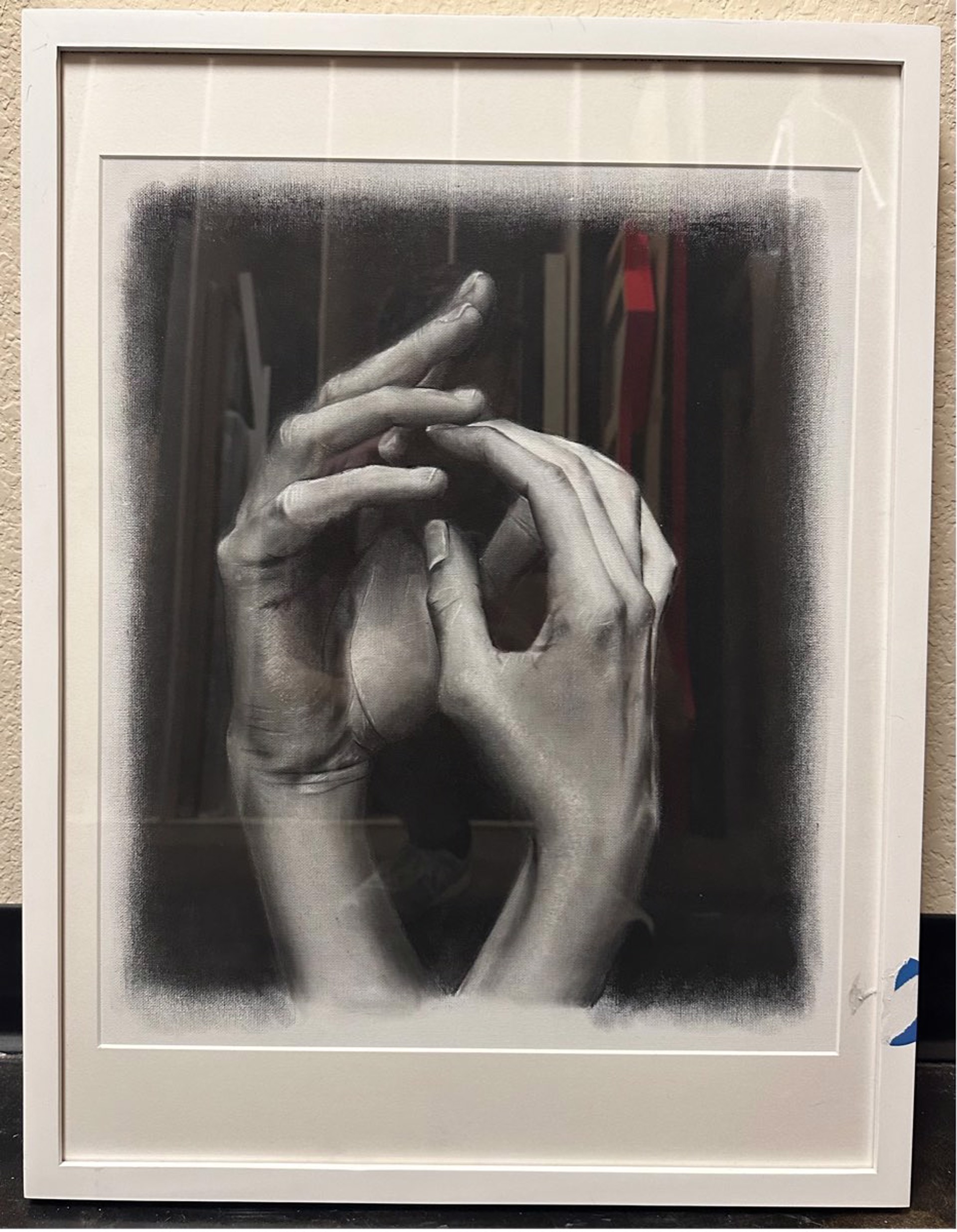 Study of Hands in Charcoals by Francisco Javier