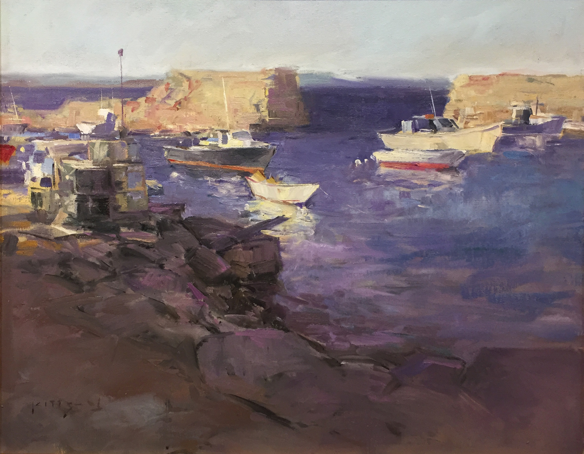 Light Breaking on Lanes Cove by Thomas Kitts