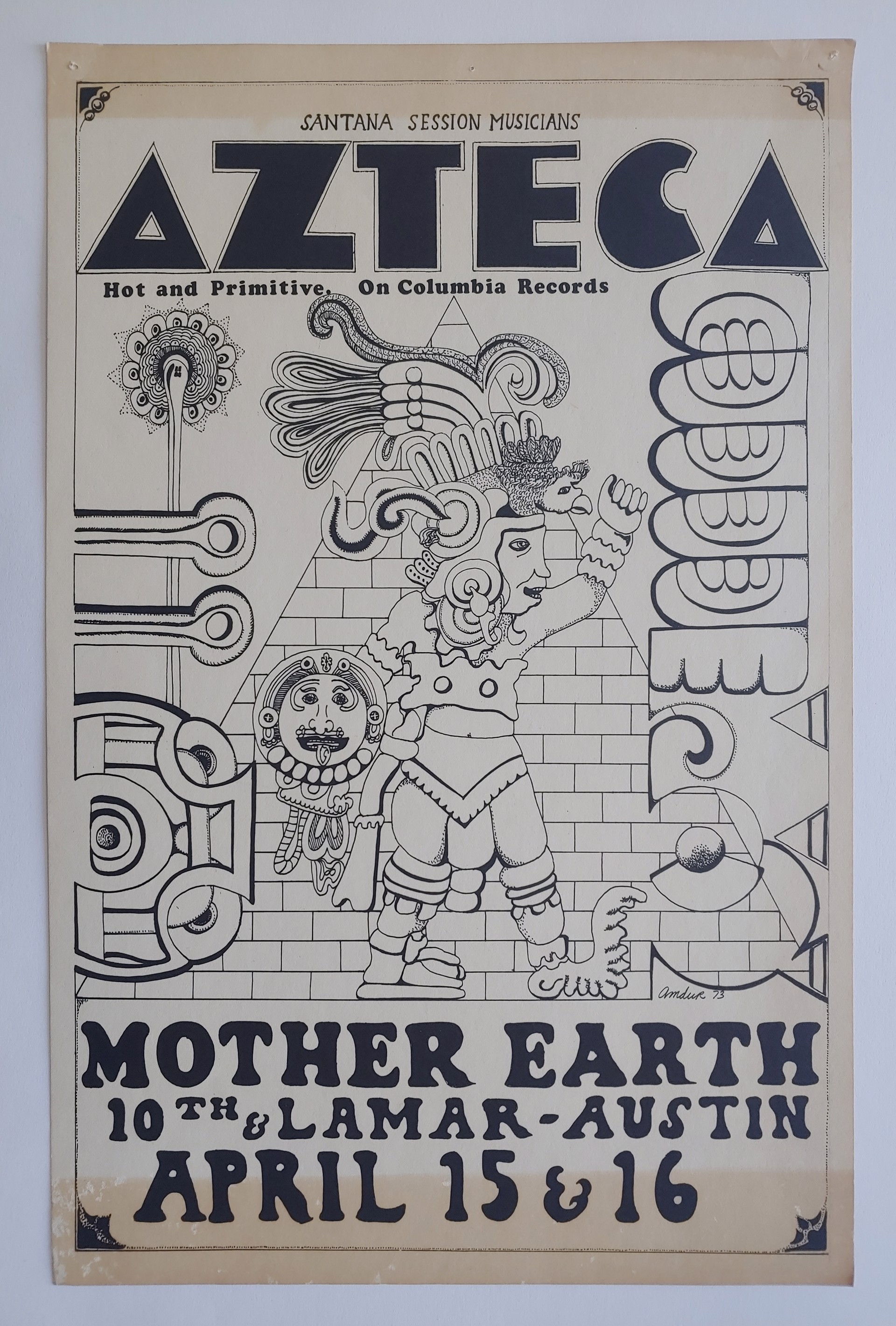 Azteca/Mother Earth - Poster #2 by David Amdur