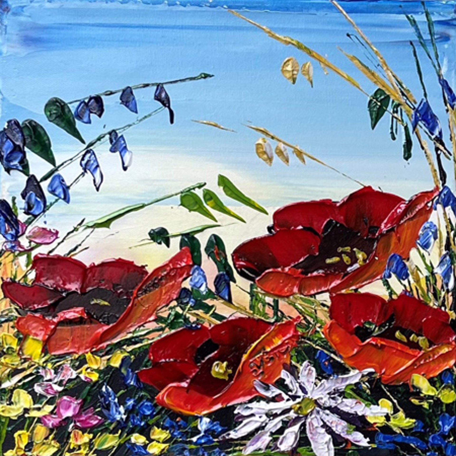 Floral - Poppies (Red) 187830 by Maya Eventov