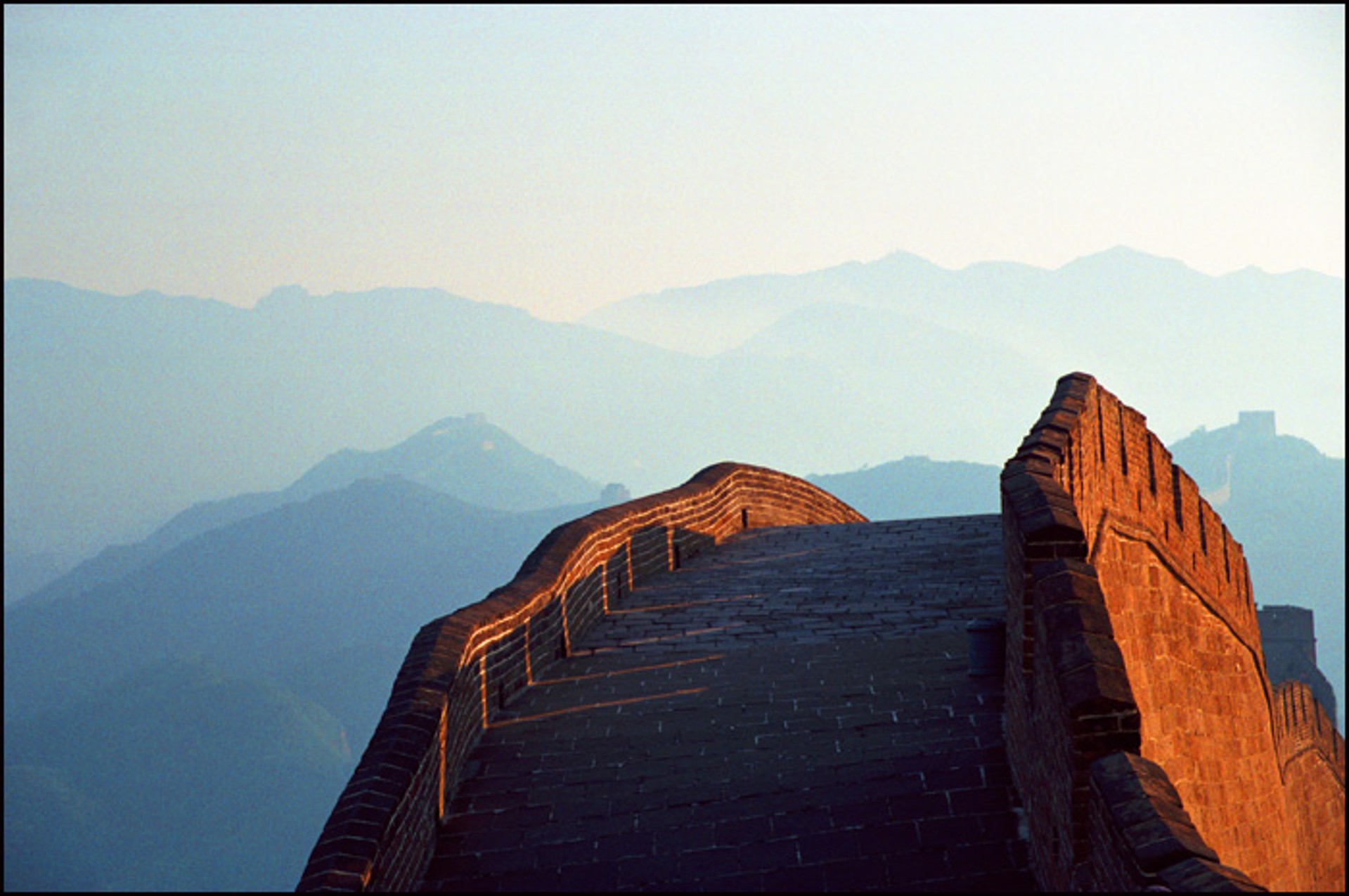 Great Wall at Sunset by Oksana Perkins